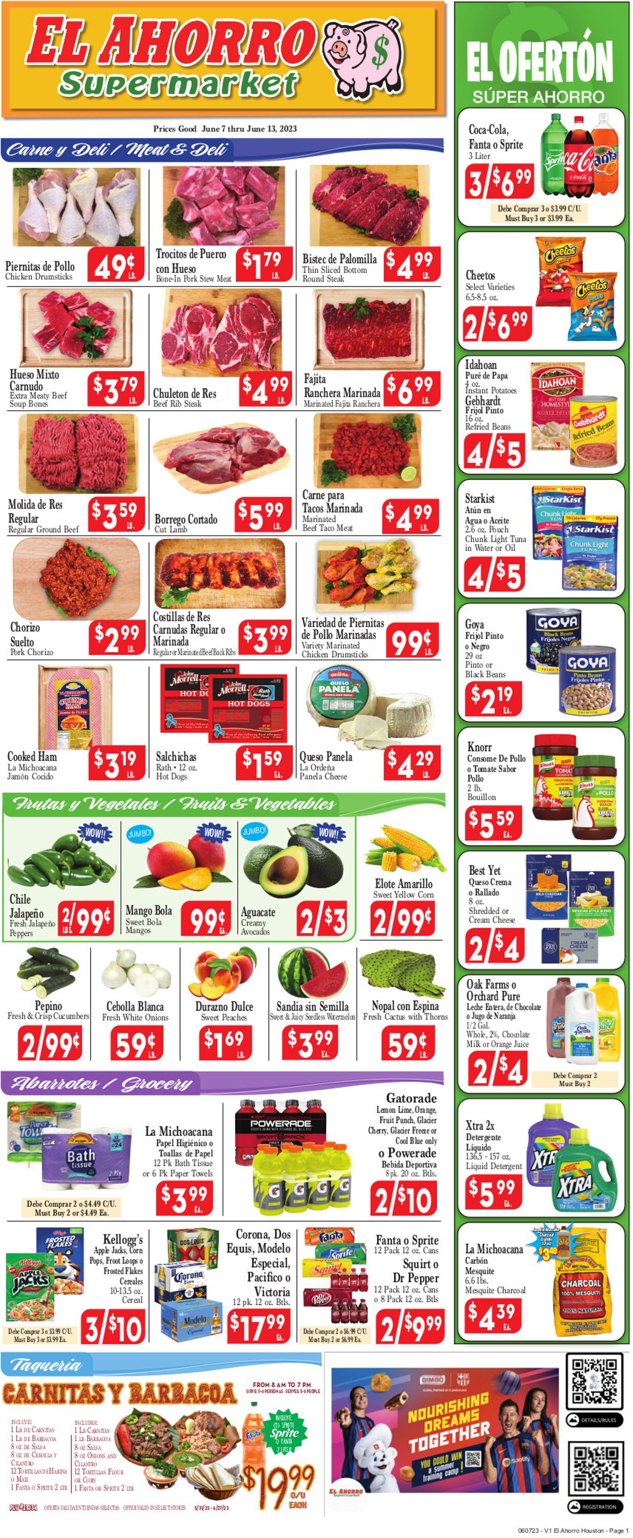 Catalogue El Ahorro Supermarket from 06/07/2023