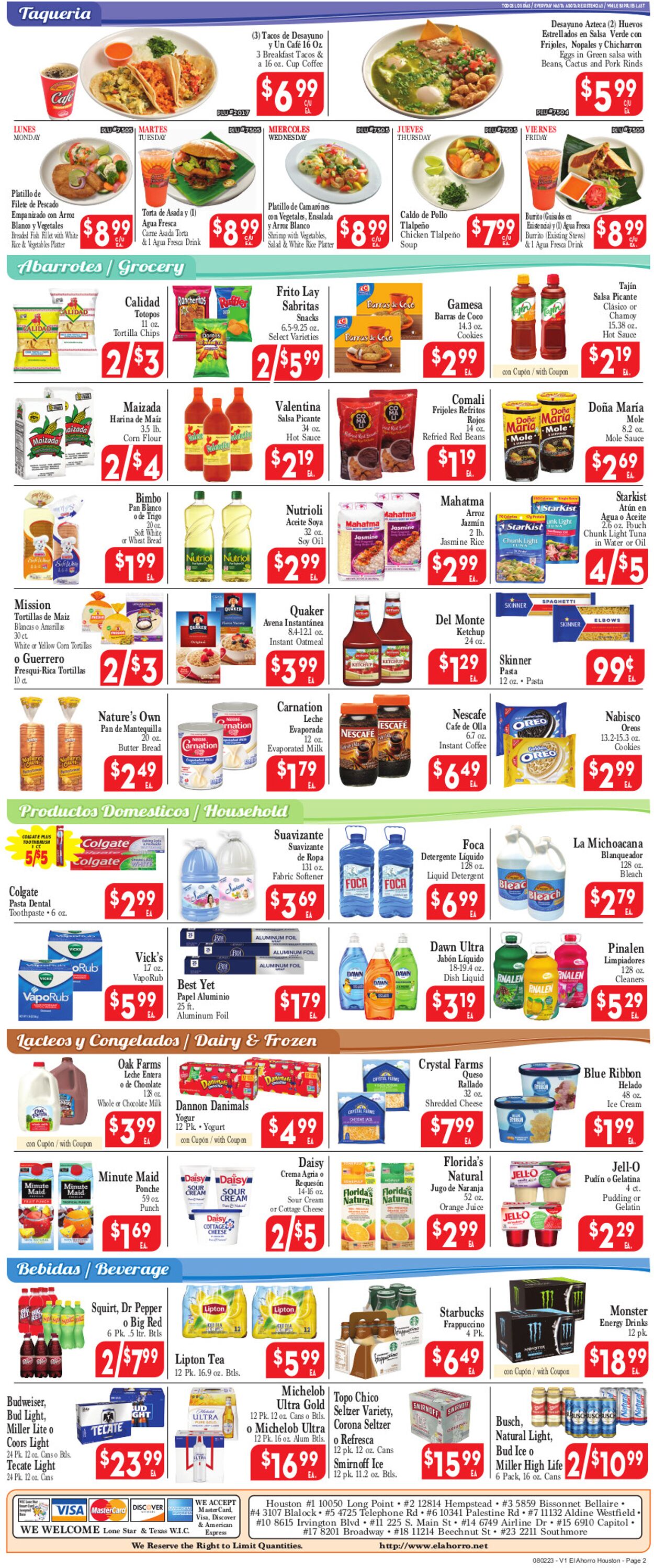 Catalogue El Ahorro Supermarket from 08/02/2023