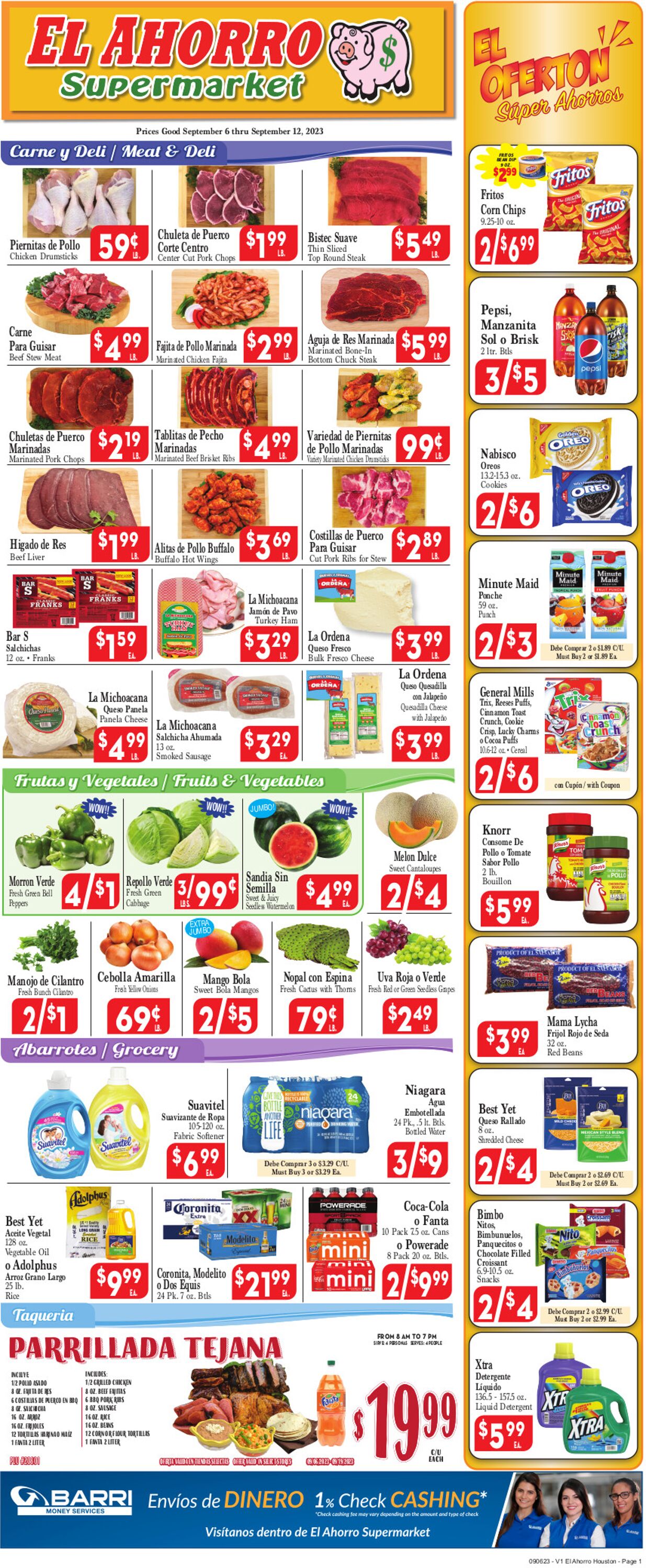 Catalogue El Ahorro Supermarket from 09/06/2023