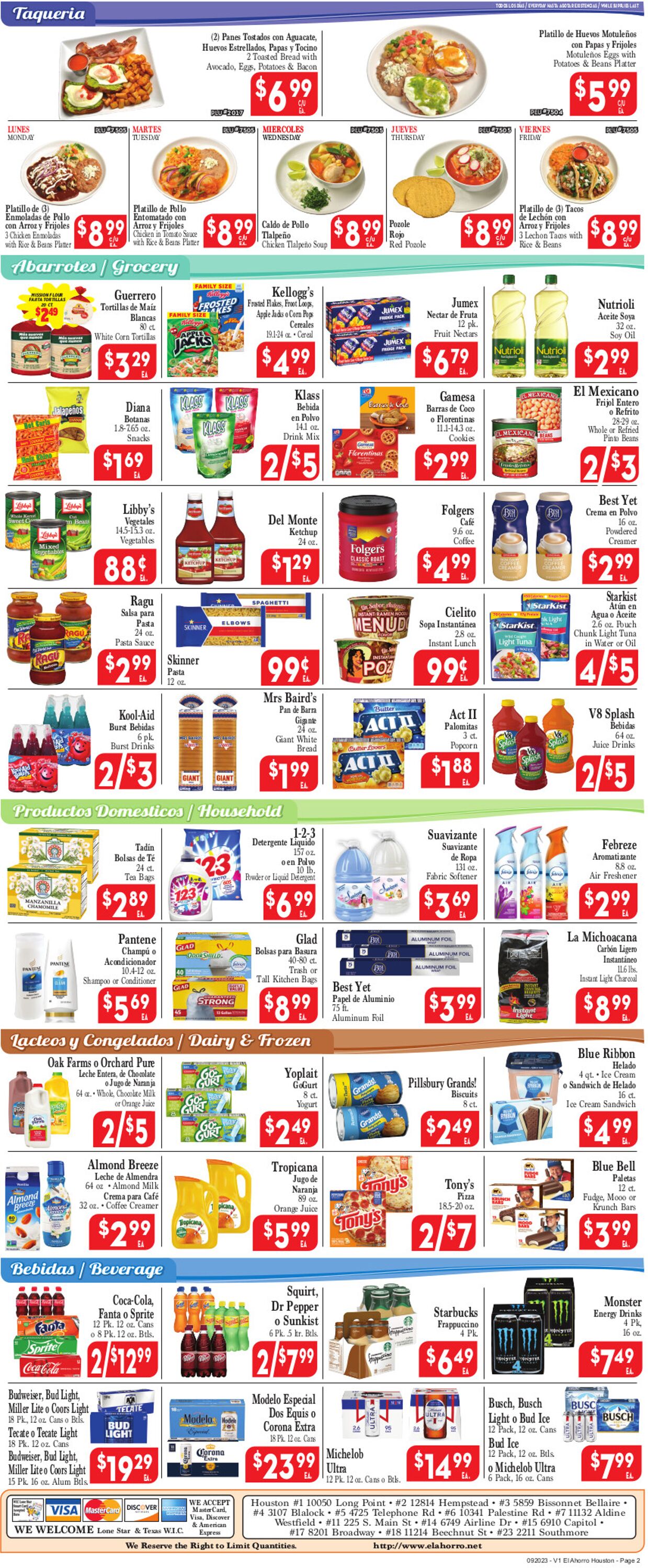 Catalogue El Ahorro Supermarket from 09/20/2023