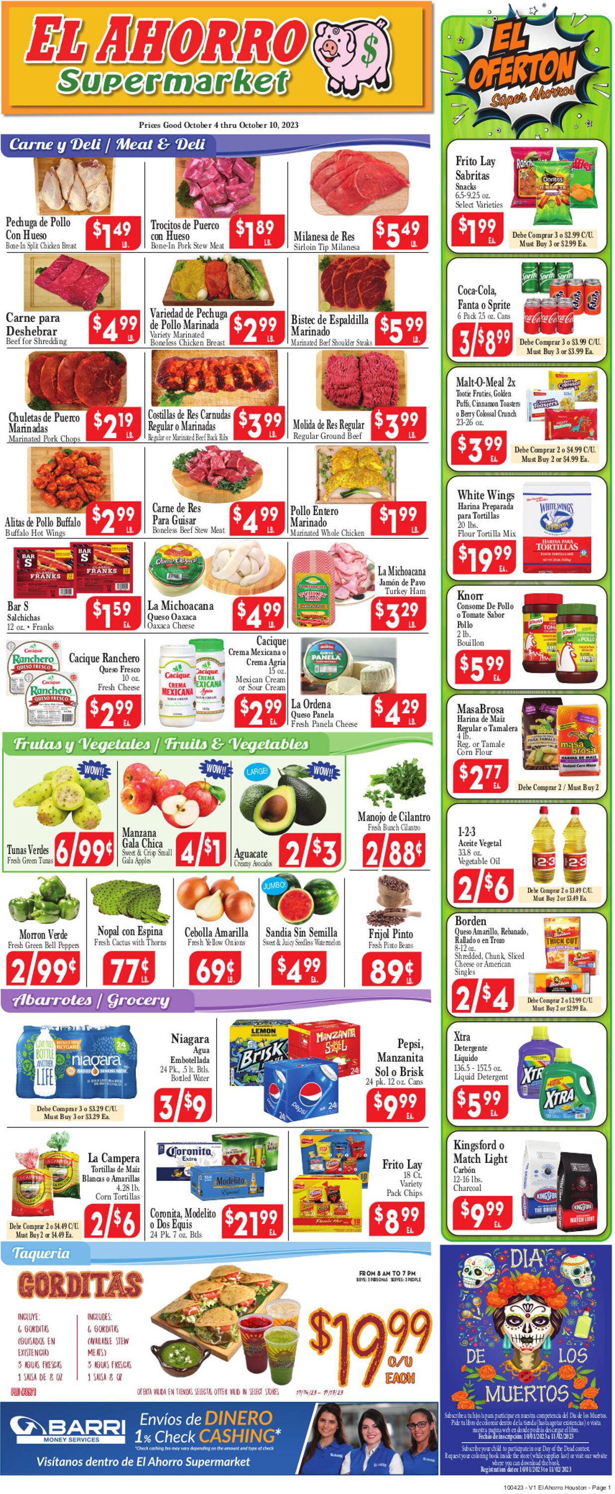 Catalogue El Ahorro Supermarket from 10/04/2023