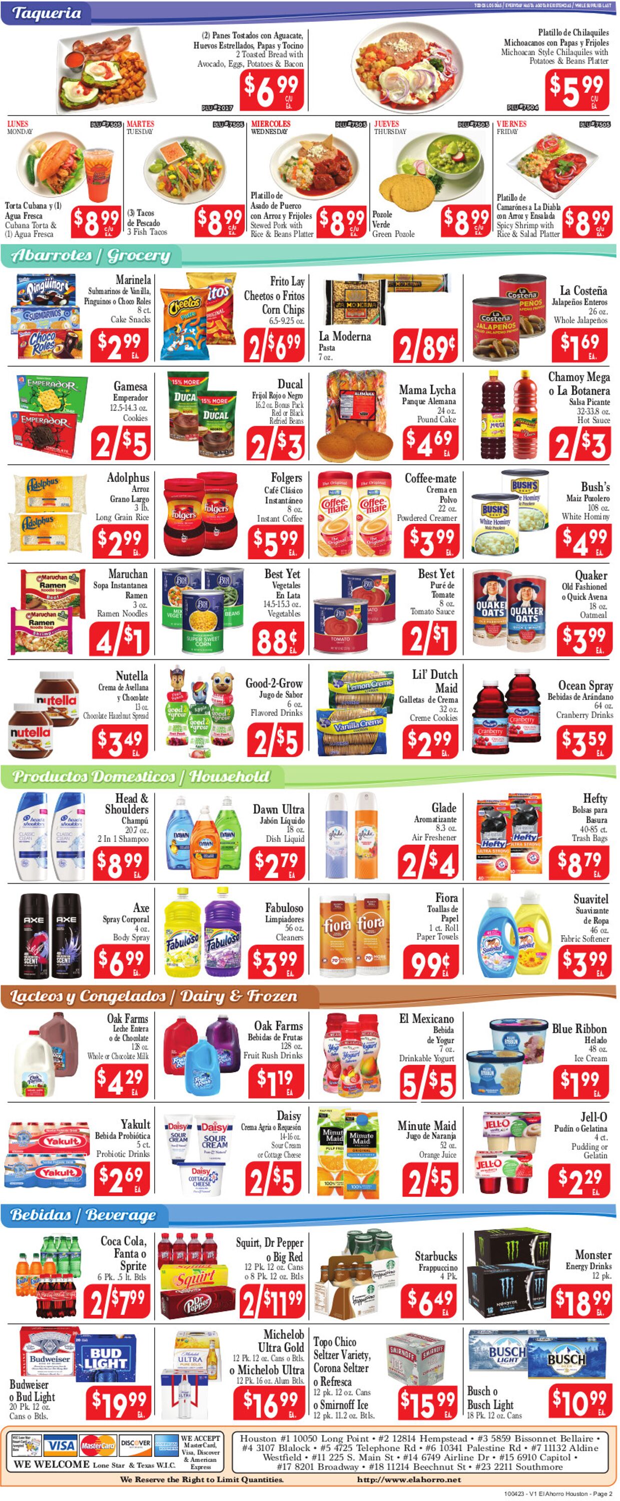 Catalogue El Ahorro Supermarket from 10/04/2023