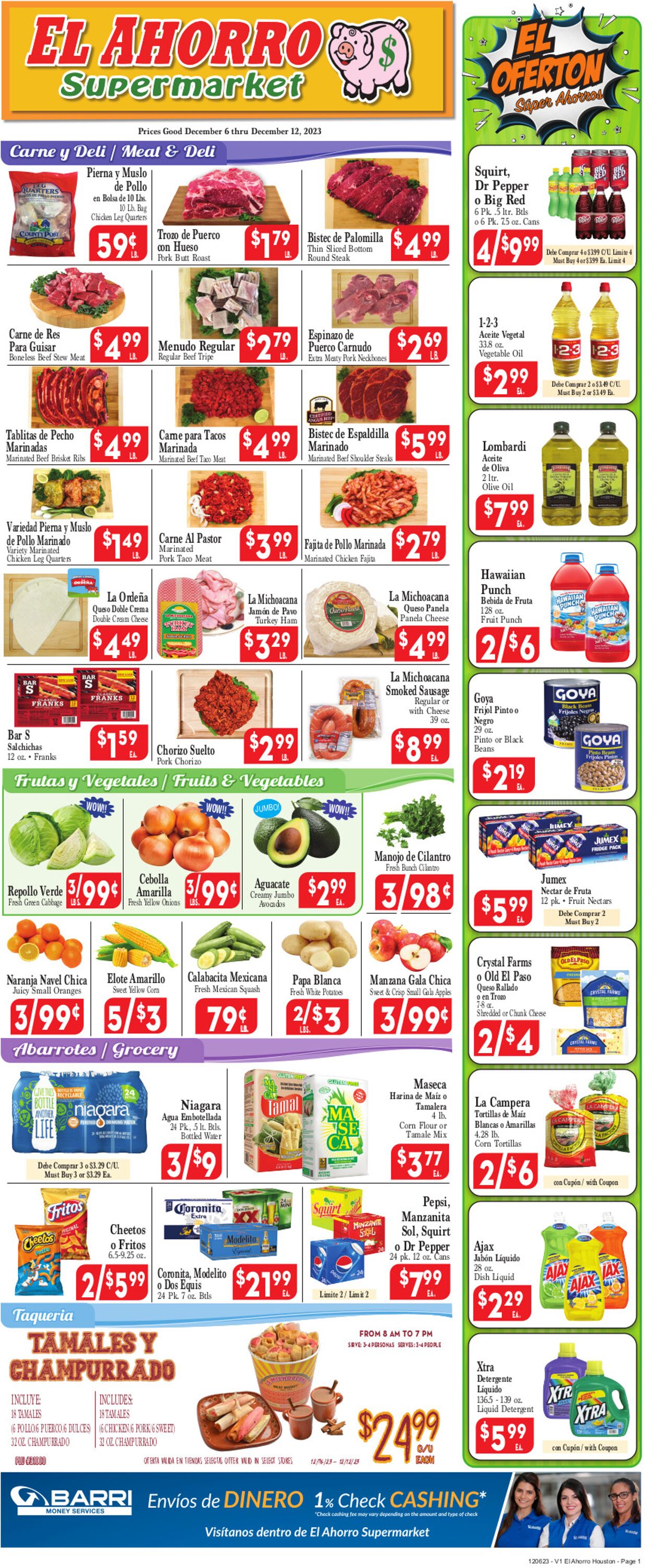 Catalogue El Ahorro Supermarket from 12/06/2023