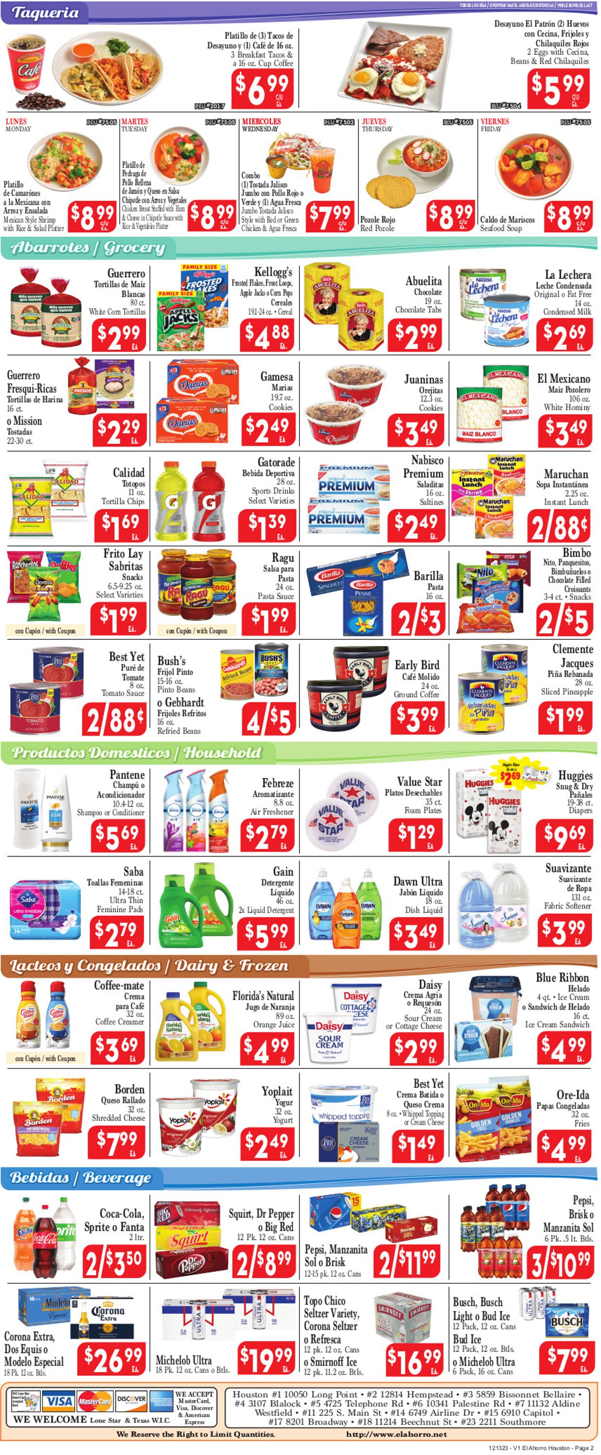 Catalogue El Ahorro Supermarket from 12/13/2023