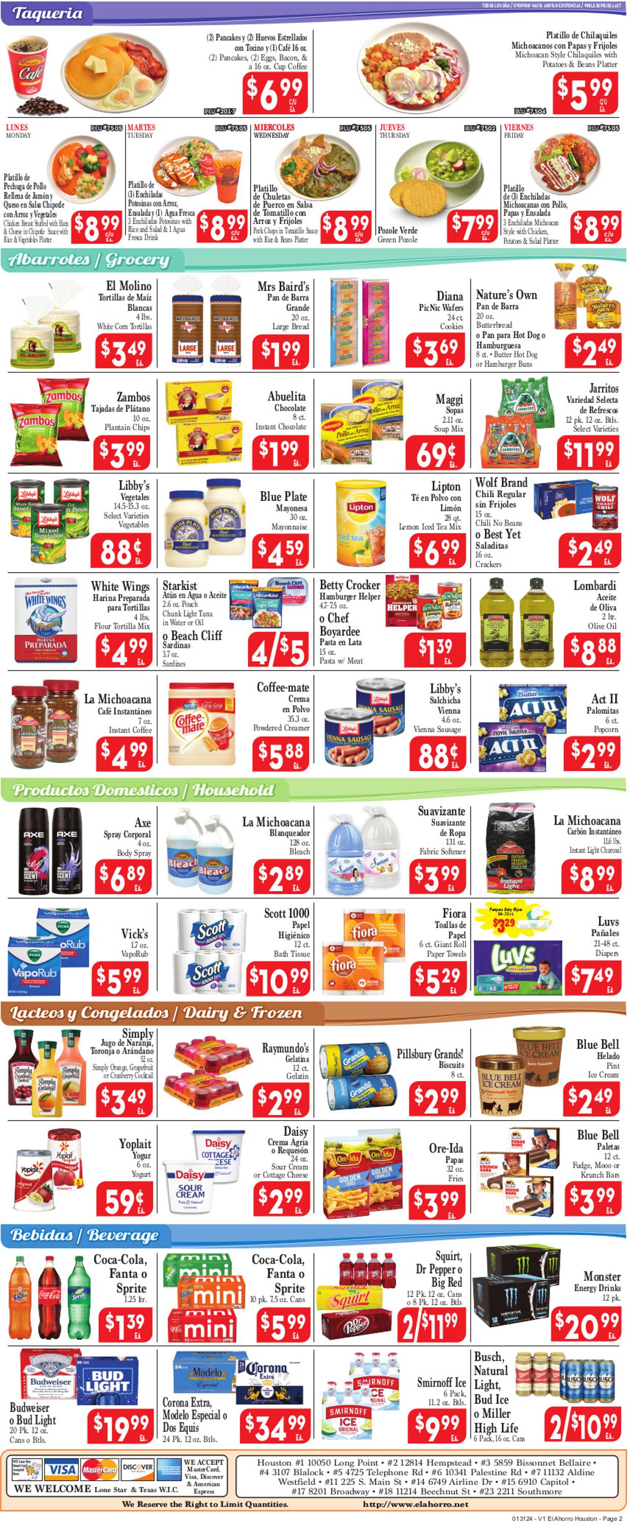 Catalogue El Ahorro Supermarket from 01/31/2024