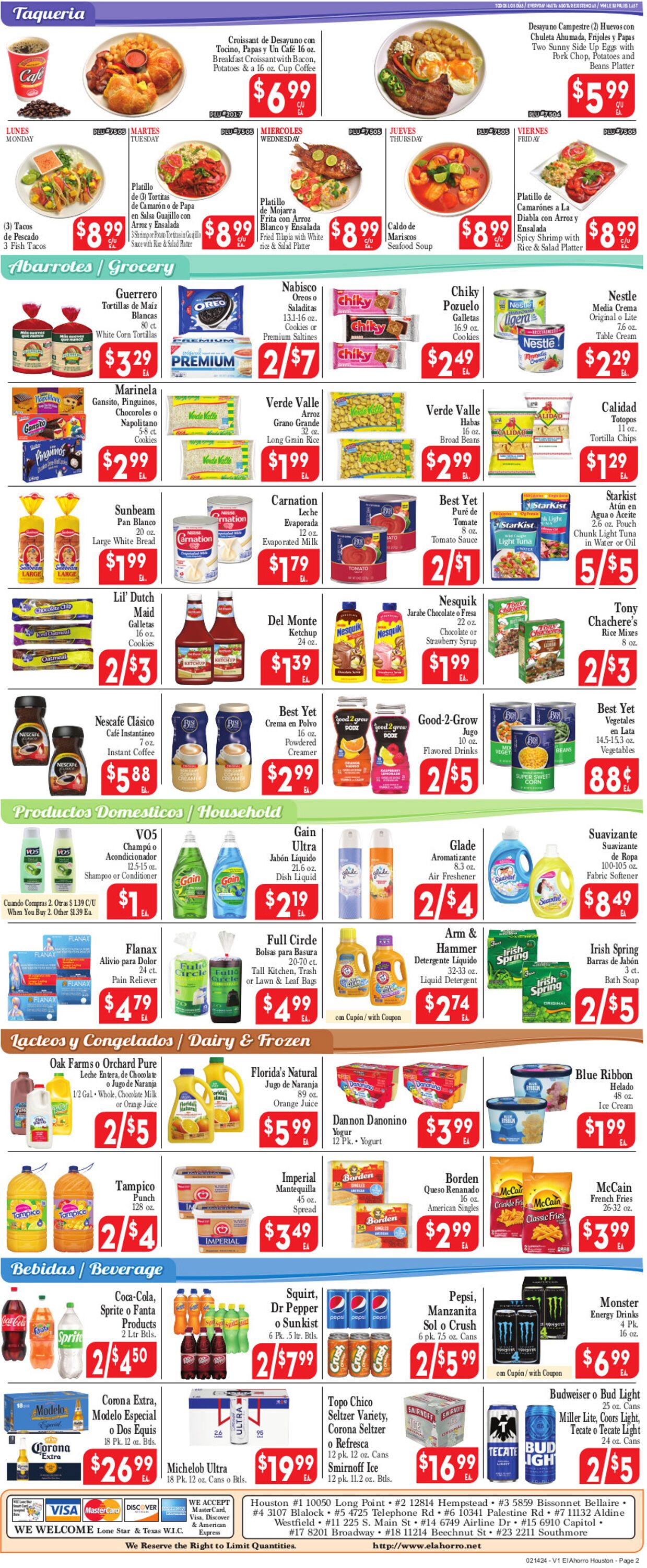Catalogue El Ahorro Supermarket from 02/14/2024
