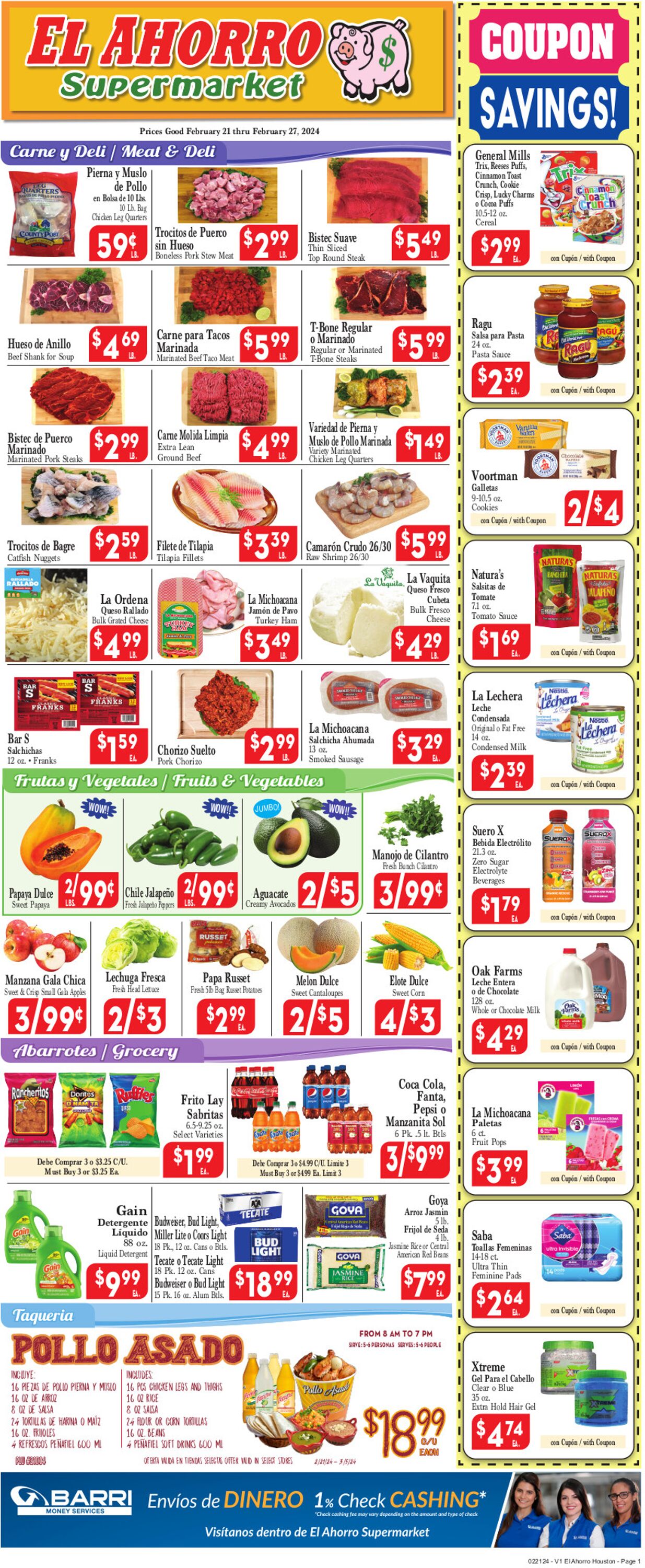 Catalogue El Ahorro Supermarket from 02/21/2024