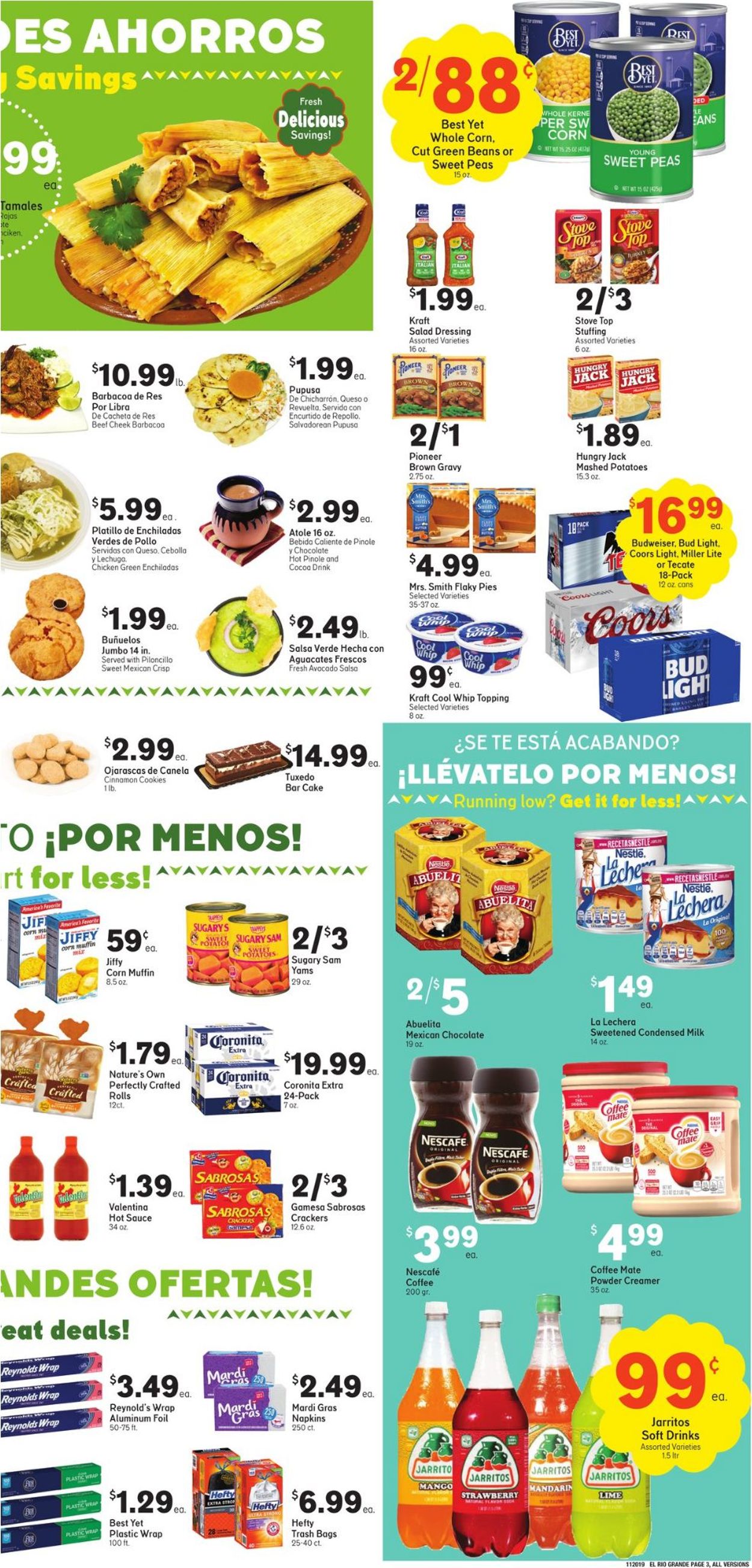 Catalogue El Rio Grande - Thanksgiving Ad 2019 from 11/20/2019