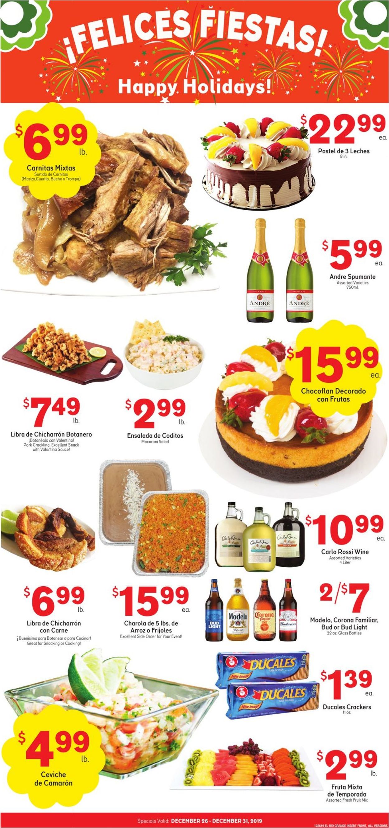 Catalogue El Rio Grande - New Year's Ad 2019/2020 from 12/26/2019