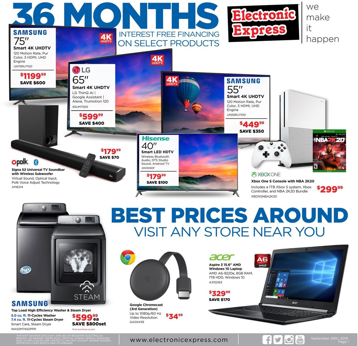 Catalogue Electronic Express from 09/29/2019