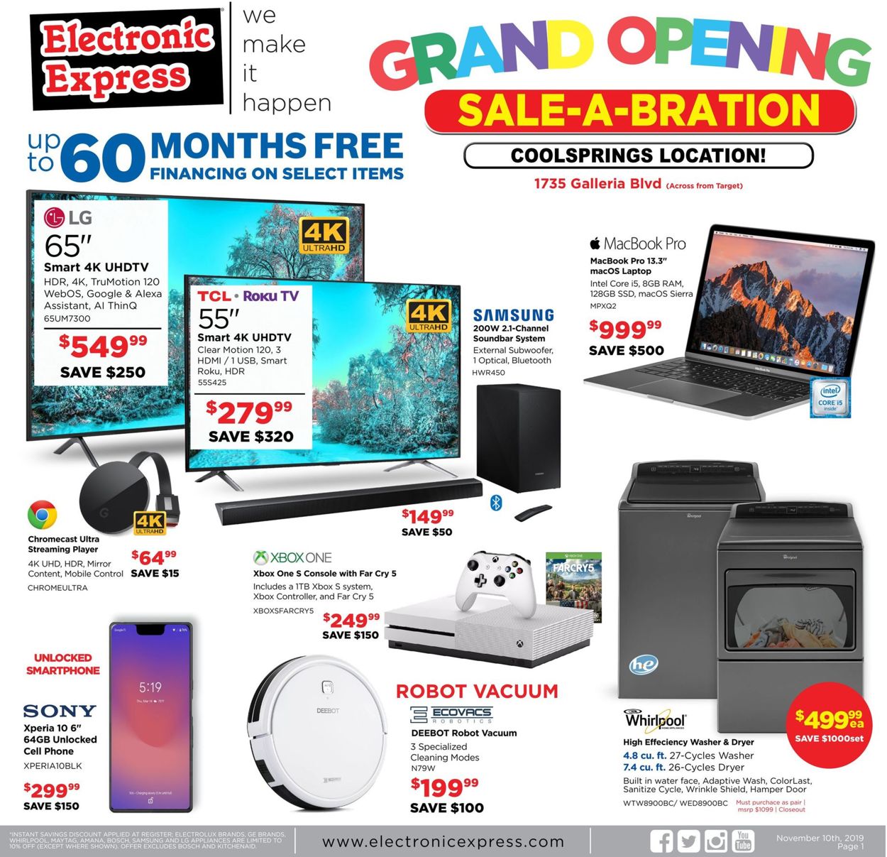 Catalogue Electronic Express from 11/10/2019