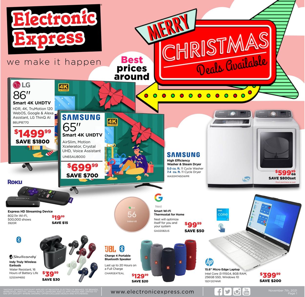 Catalogue Electronic Express CHRISTMAS 2021 from 11/07/2021