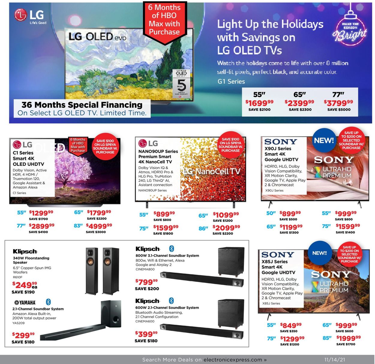 Catalogue Electronic Express BLACK FRIDAY 2021 from 11/14/2021
