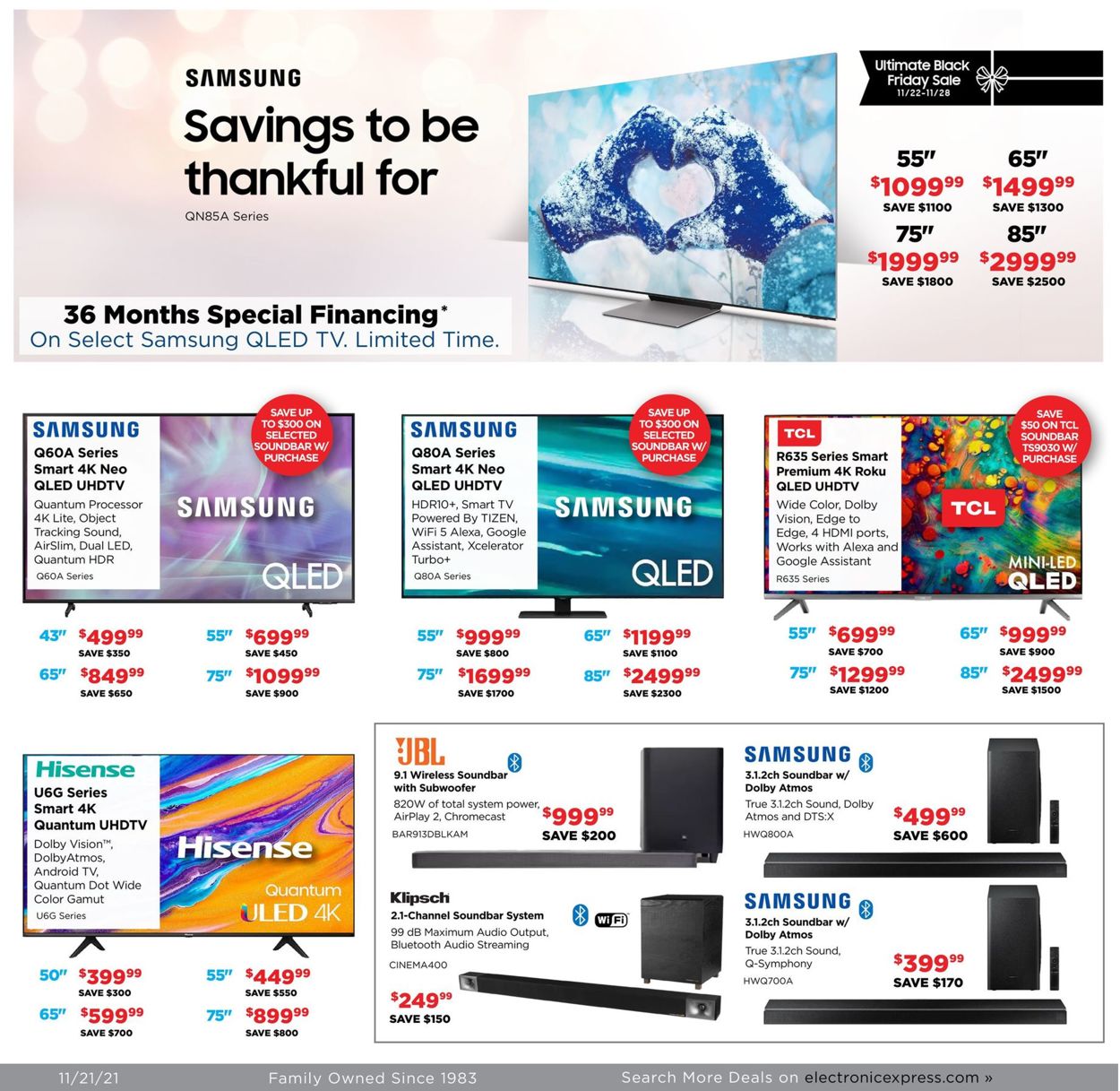 Catalogue Electronic Express BLACK FRIDAY 2021 from 11/21/2021