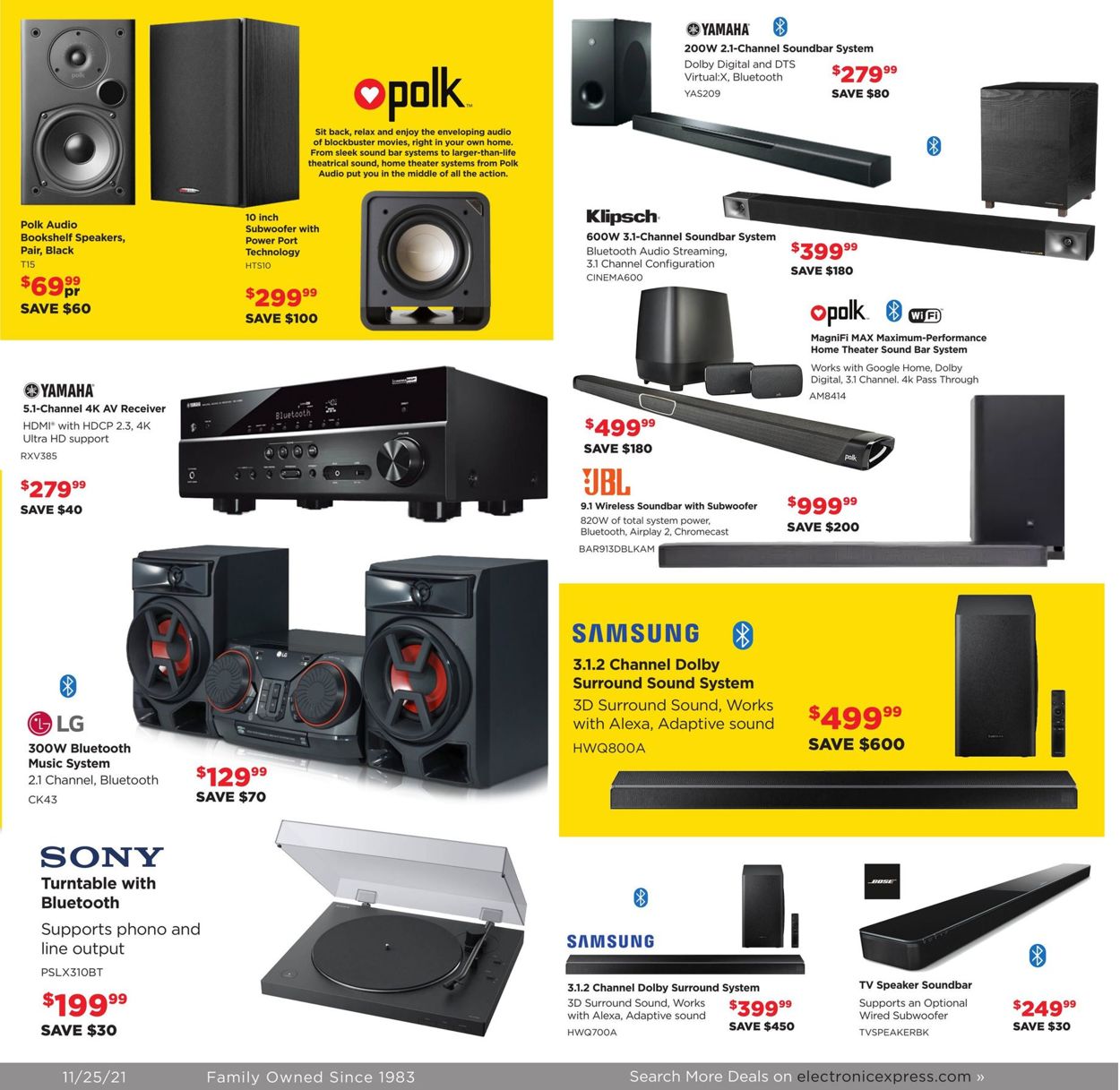 Catalogue Electronic Express BLACK FRIDAY AD 2021 from 11/25/2021