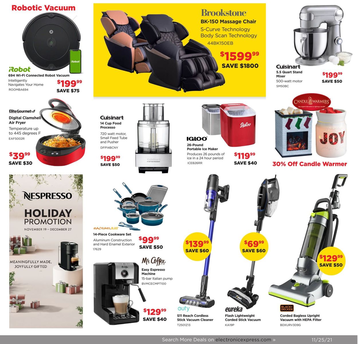 Catalogue Electronic Express BLACK FRIDAY AD 2021 from 11/25/2021