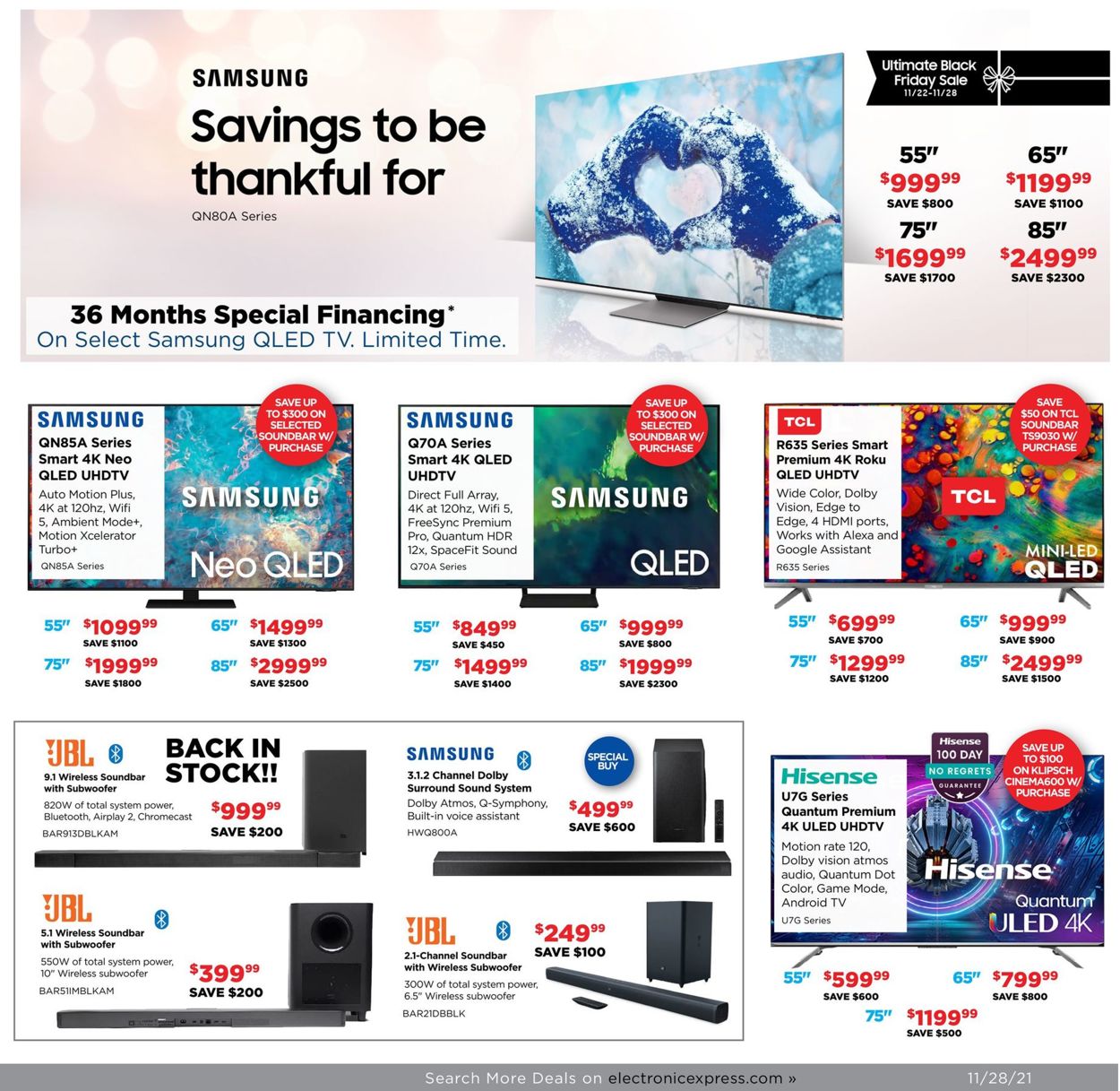 Catalogue Electronic Express CYBER WEEK 2021 from 11/28/2021