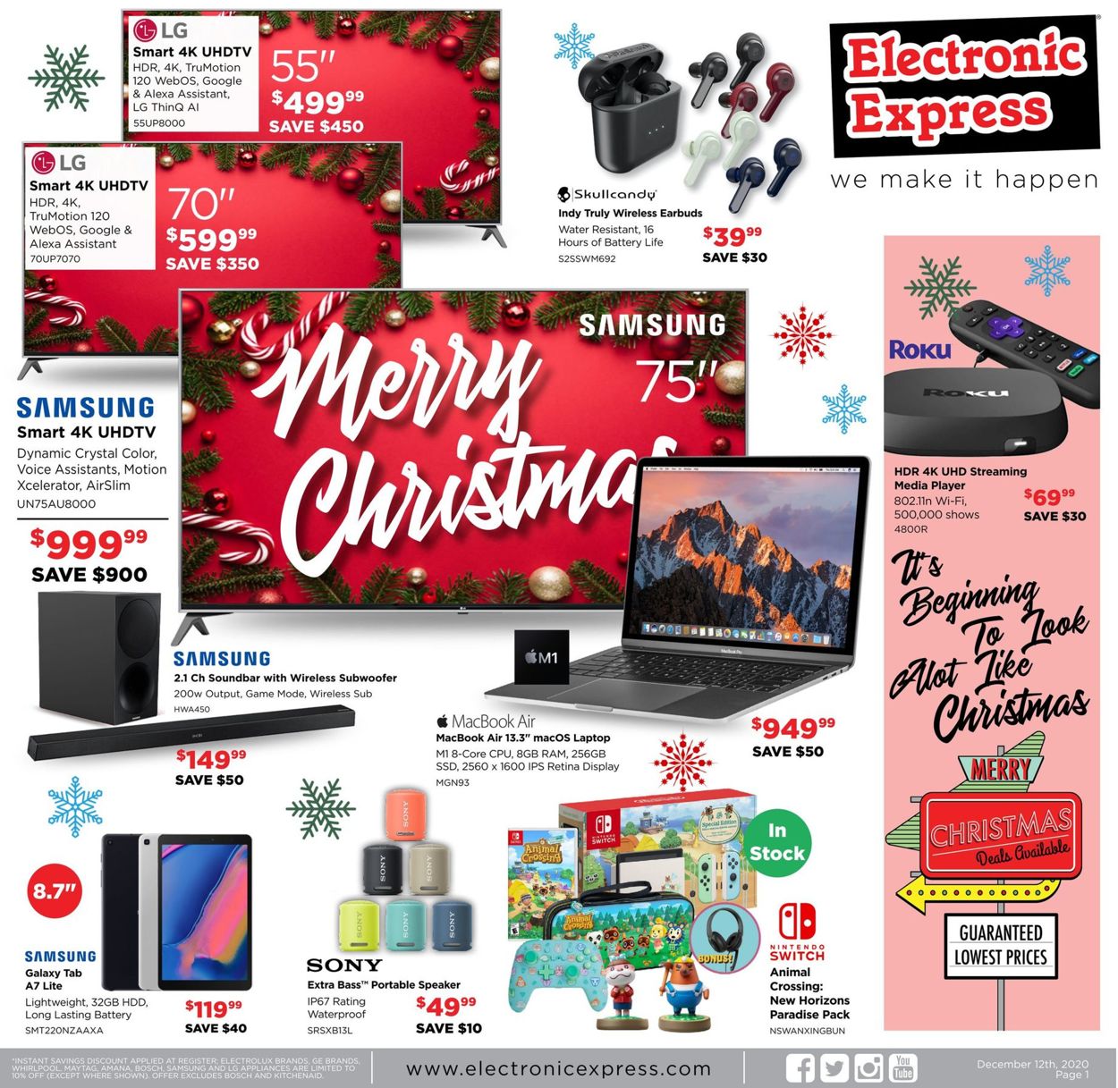 Catalogue Electronic Express CHRISTMAS 2021 from 12/12/2021