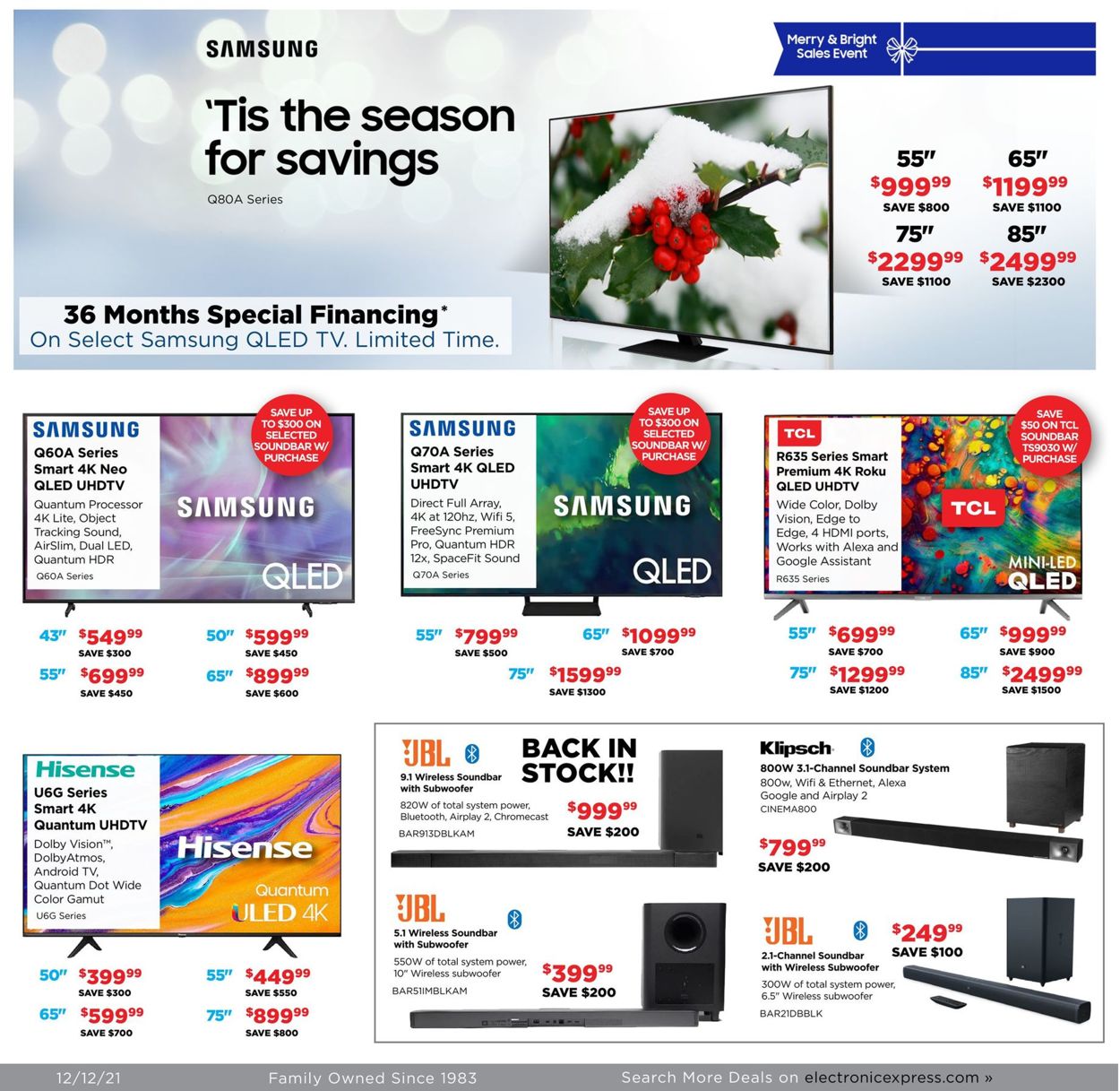 Catalogue Electronic Express CHRISTMAS 2021 from 12/12/2021