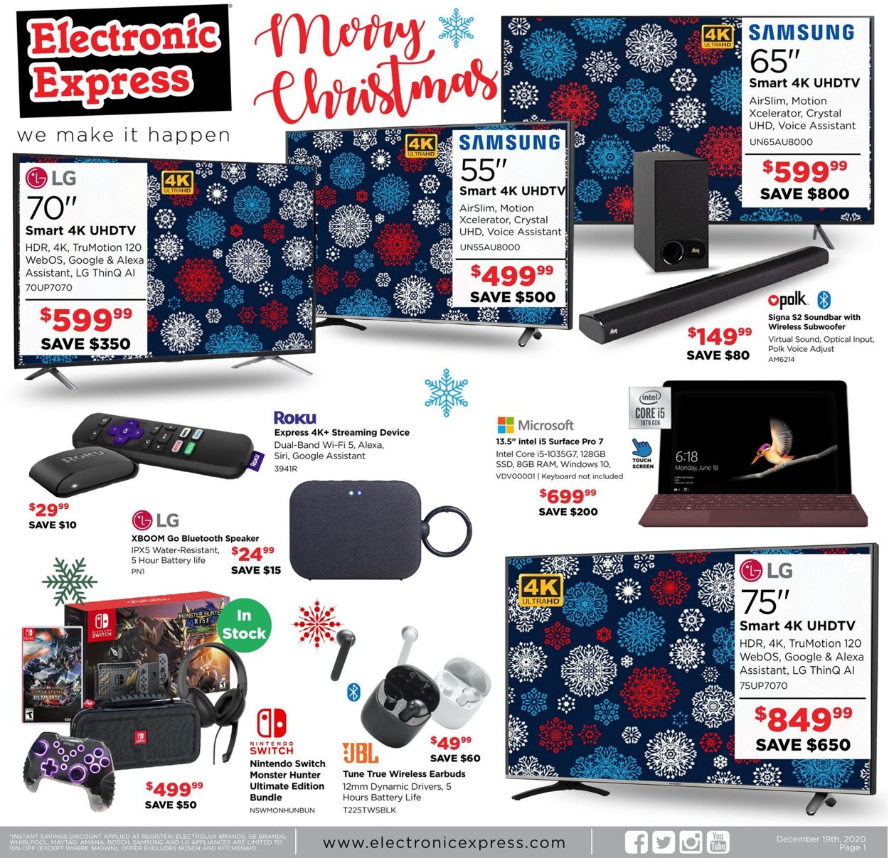 Catalogue Electronic Express CHRISTMAS 2021 from 12/19/2021
