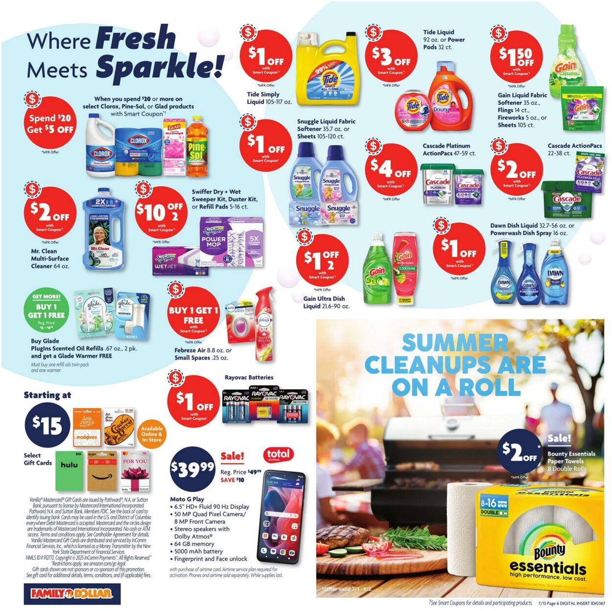 Catalogue Family Dollar from 07/13/2025