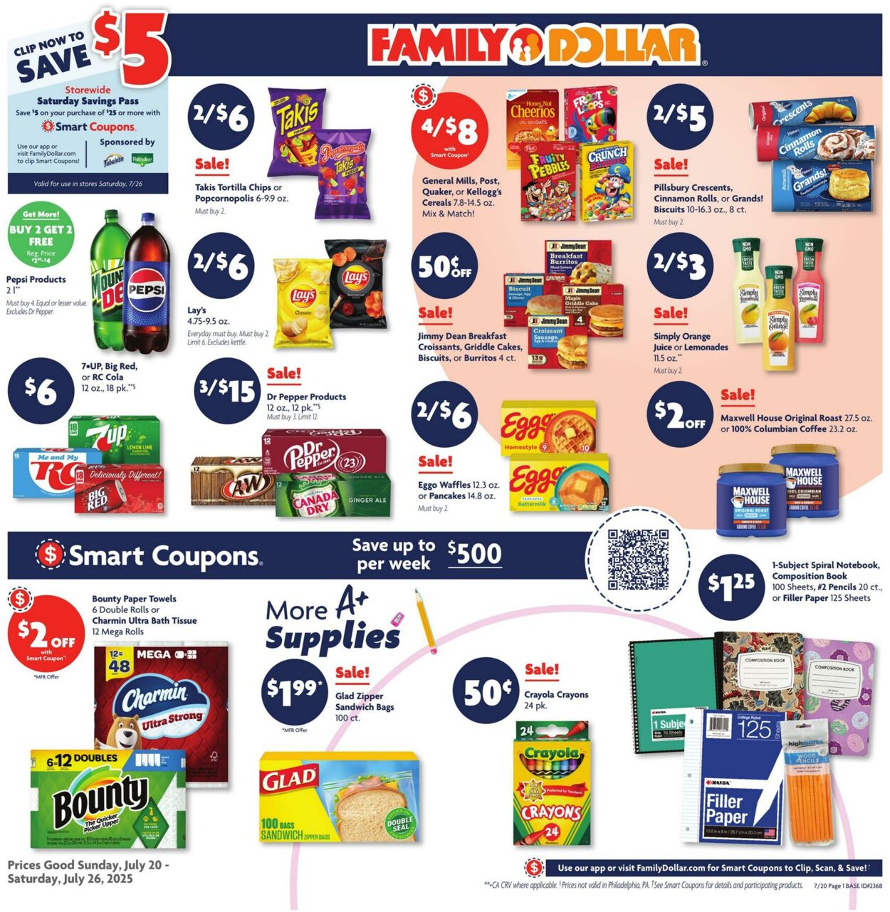 Catalogue Family Dollar from 07/20/2025