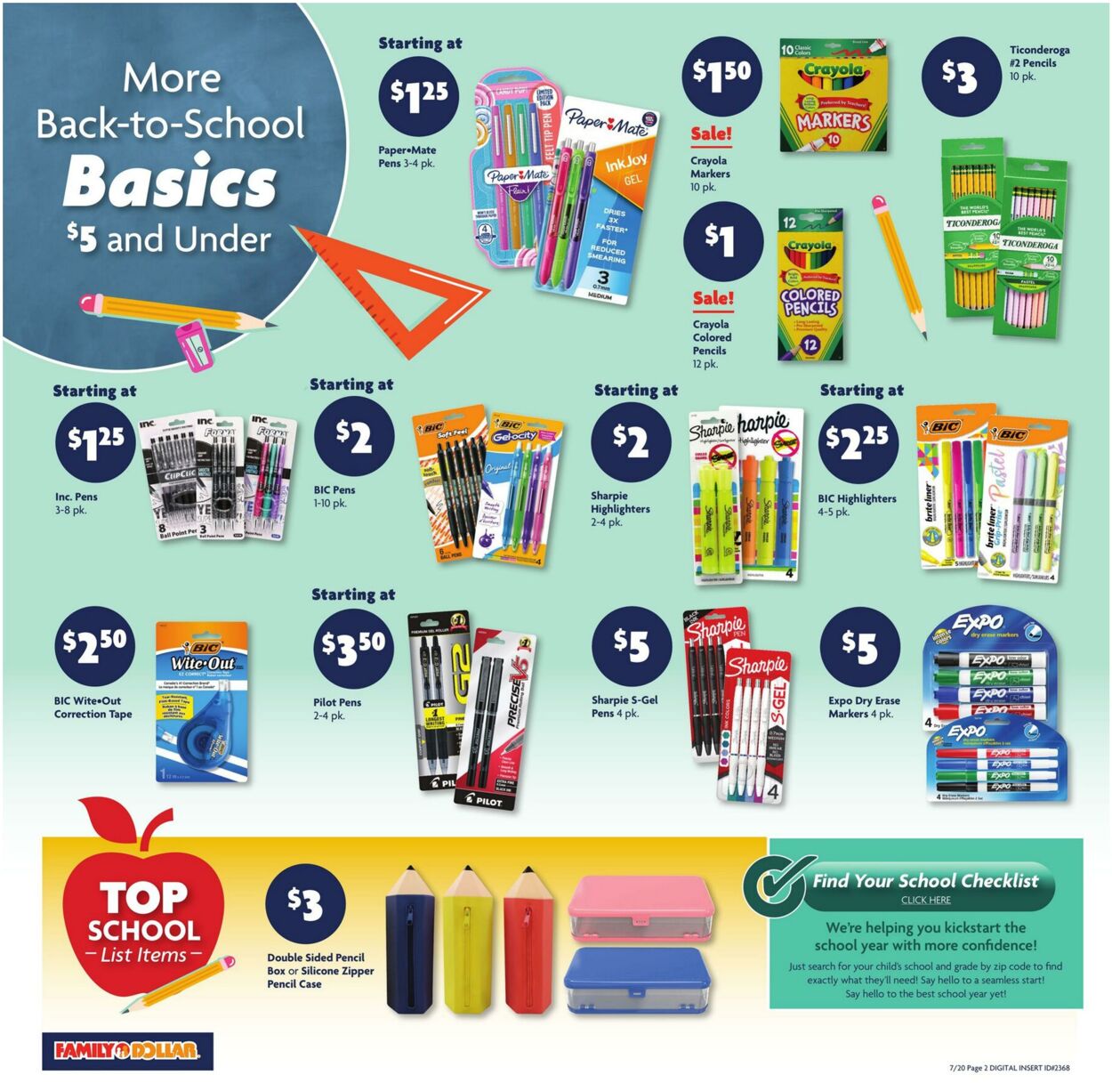 Catalogue Family Dollar from 07/20/2025