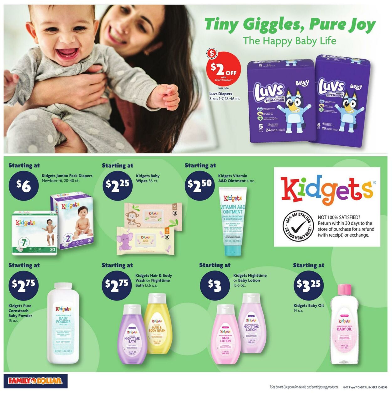 Catalogue Family Dollar from 08/17/2025