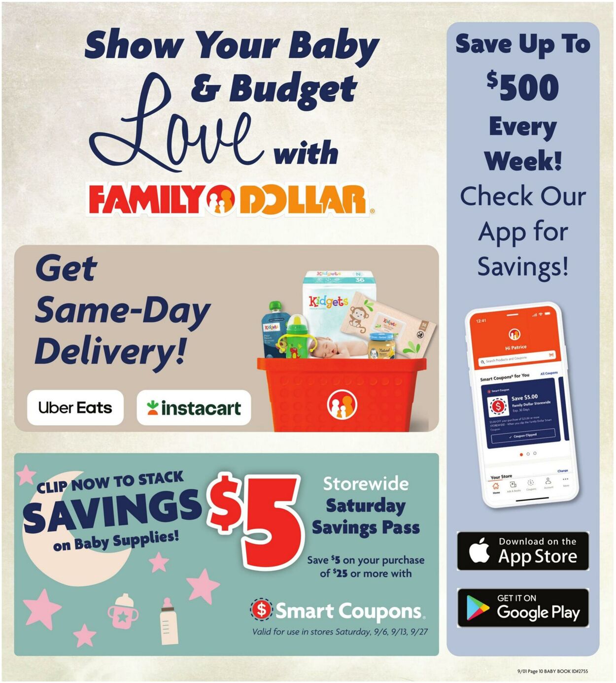 Catalogue Family Dollar from 09/01/2025