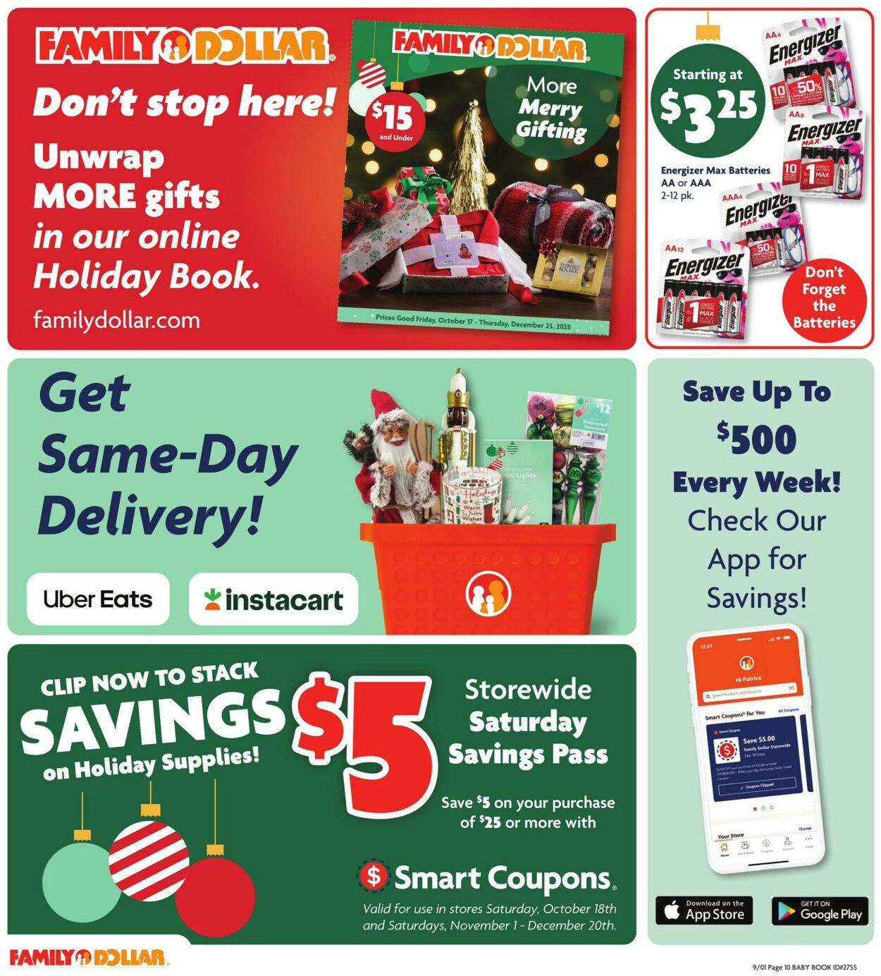Catalogue Family Dollar from 10/17/2025