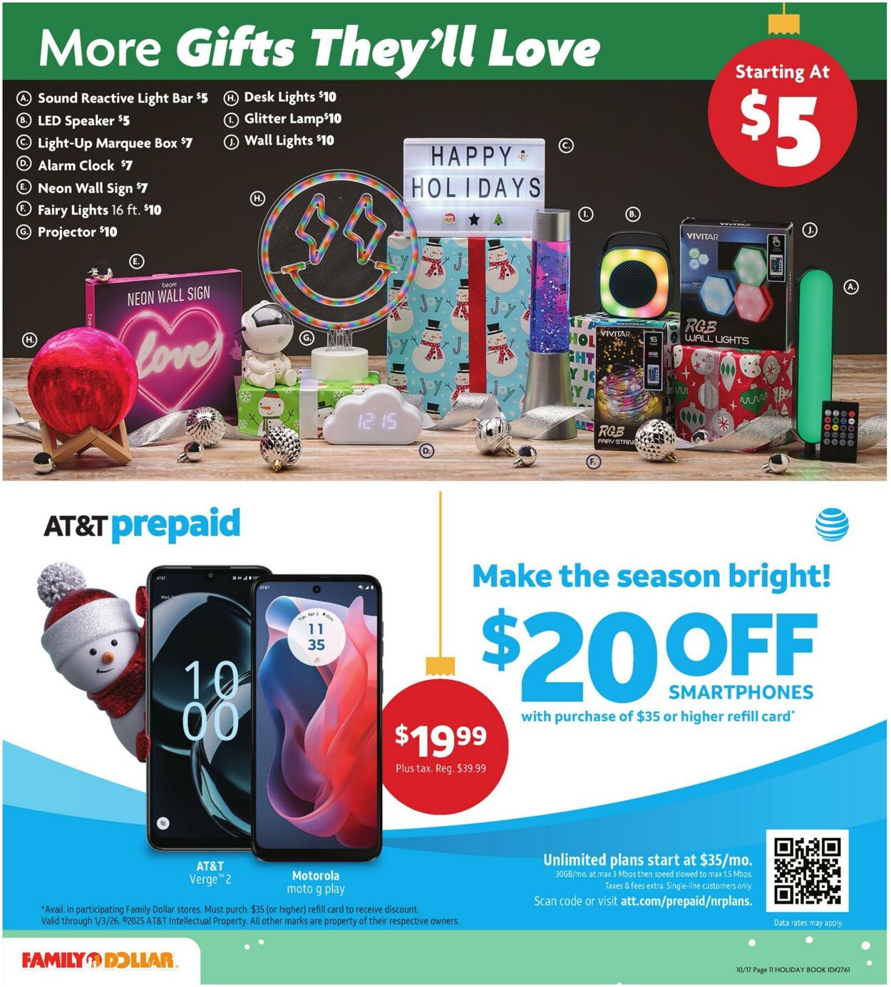 Catalogue Family Dollar from 10/17/2025