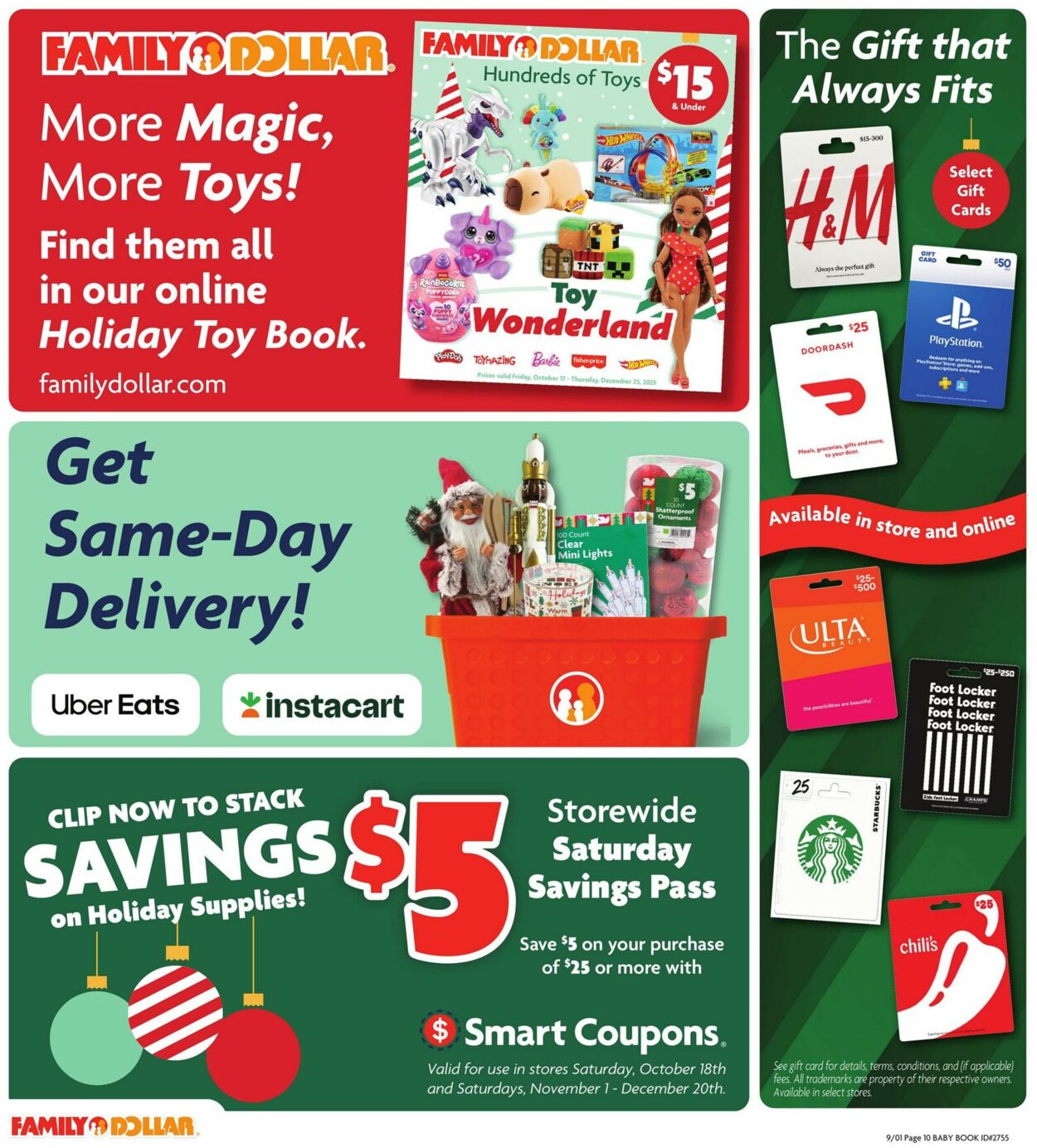Catalogue Family Dollar from 10/17/2025