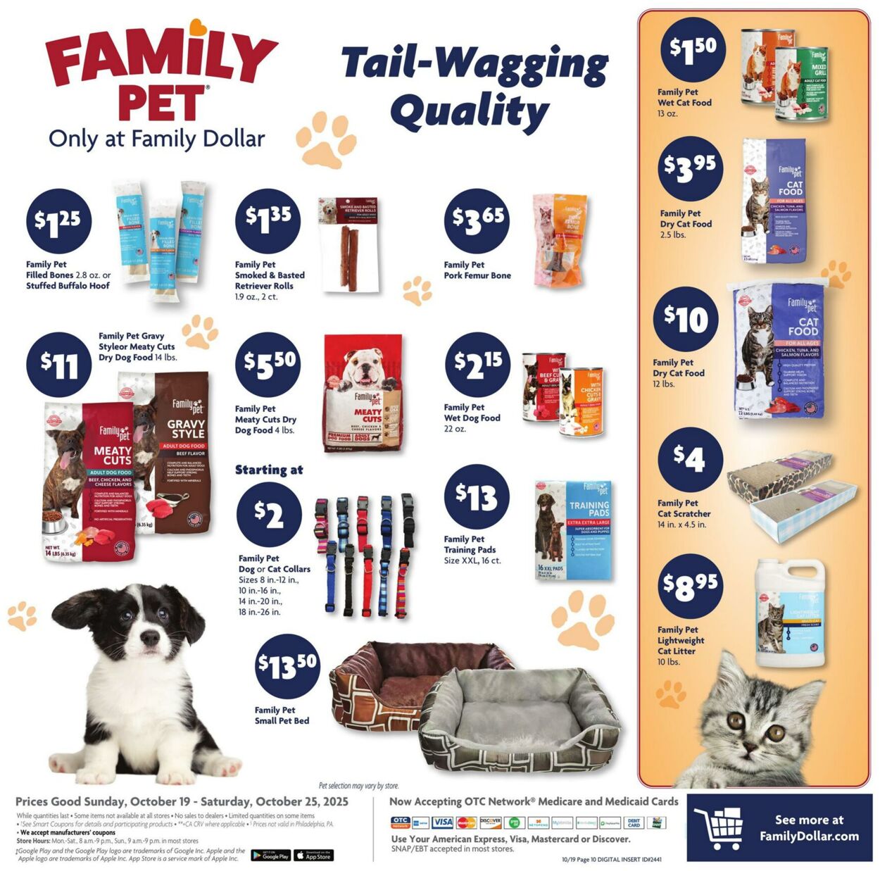 Catalogue Family Dollar from 10/19/2025