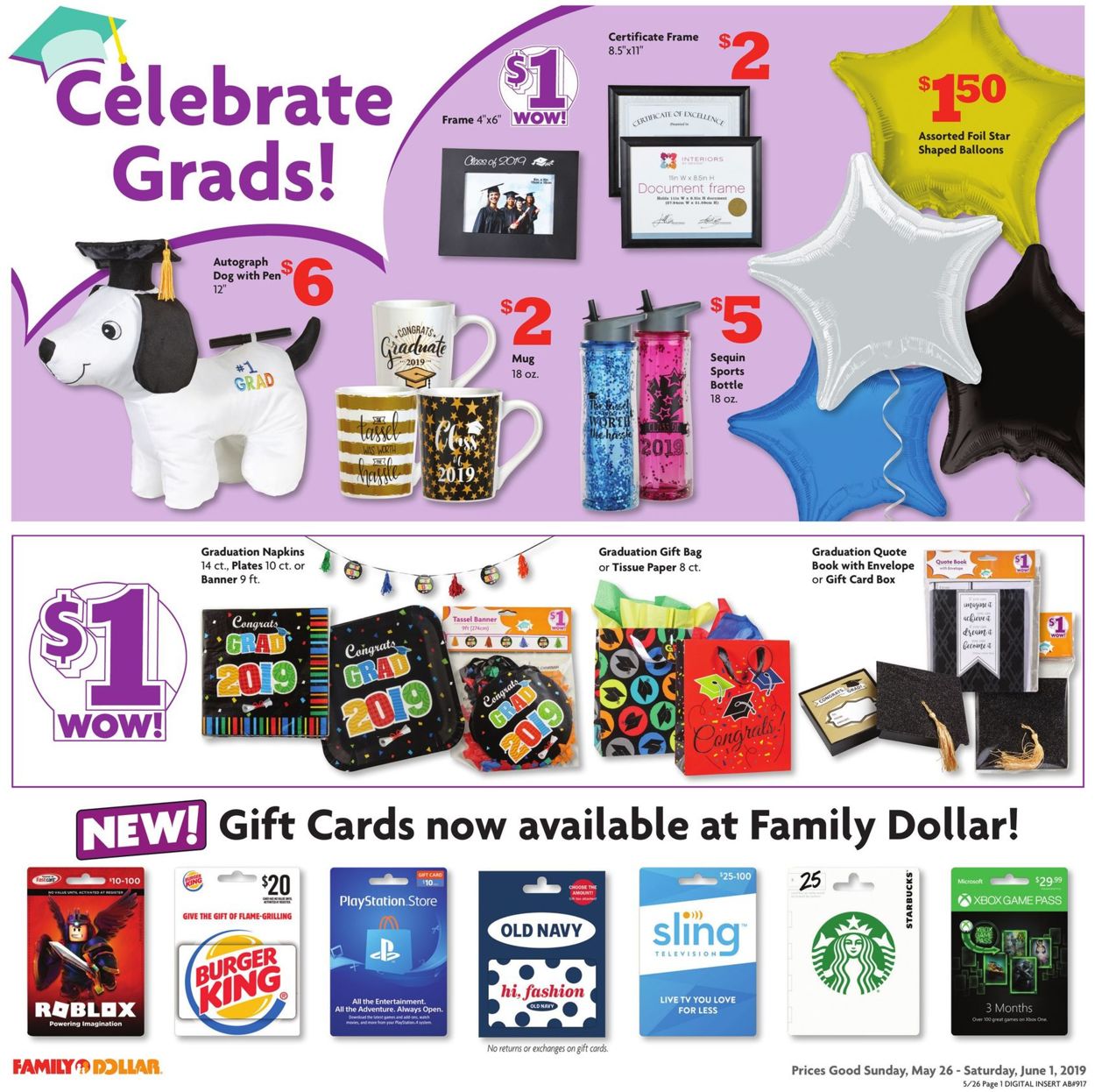 Family Dollar Current Weekly Ad 05 26 06 01 2019 5 Frequent Ads Com - roblox card family dollar