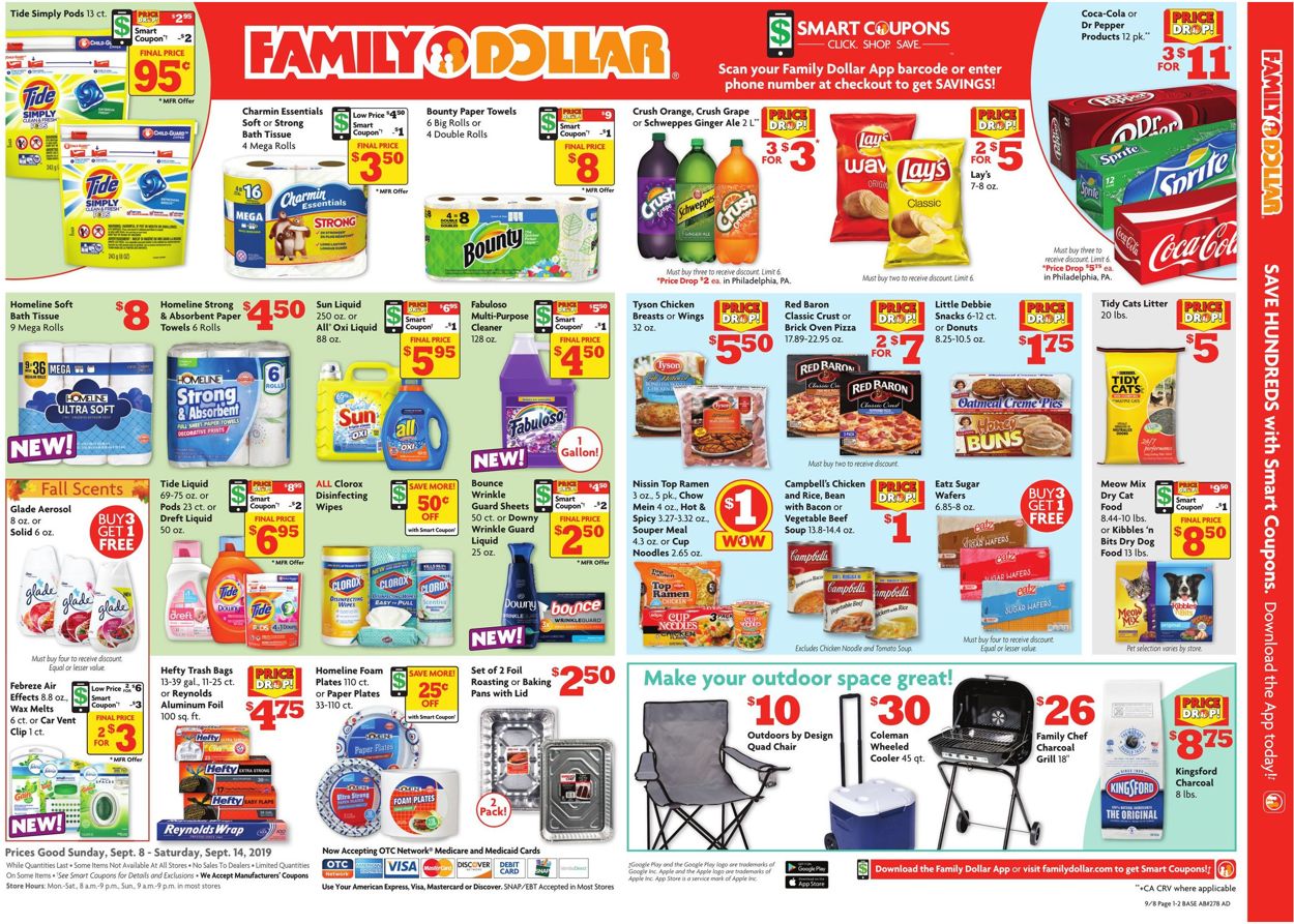 Catalogue Family Dollar from 09/08/2019