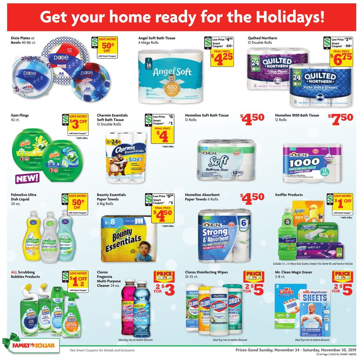 Catalogue Family Dollar - Holiday Ad 2019 from 11/24/2019
