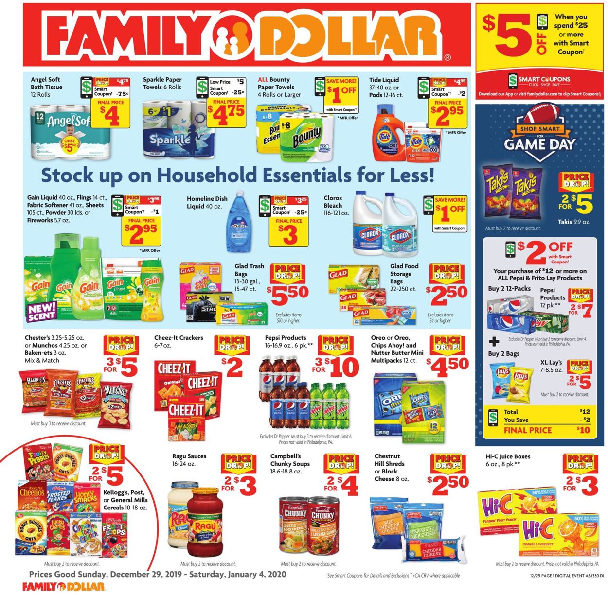Catalogue Family Dollar from 12/29/2019