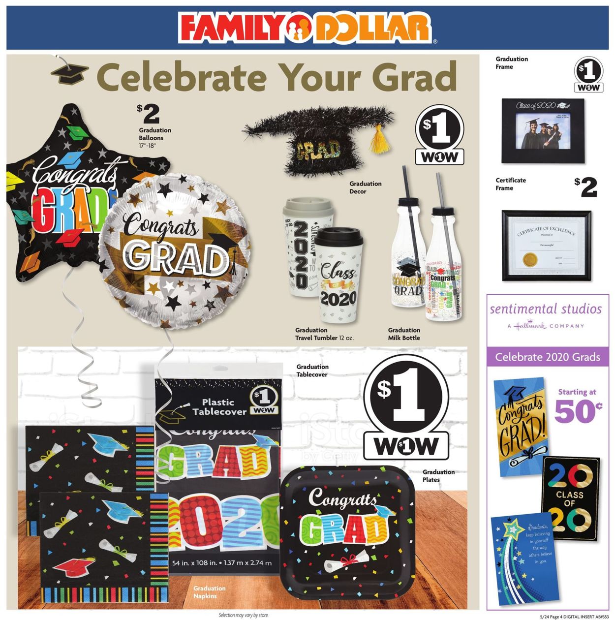 Catalogue Family Dollar from 05/24/2020