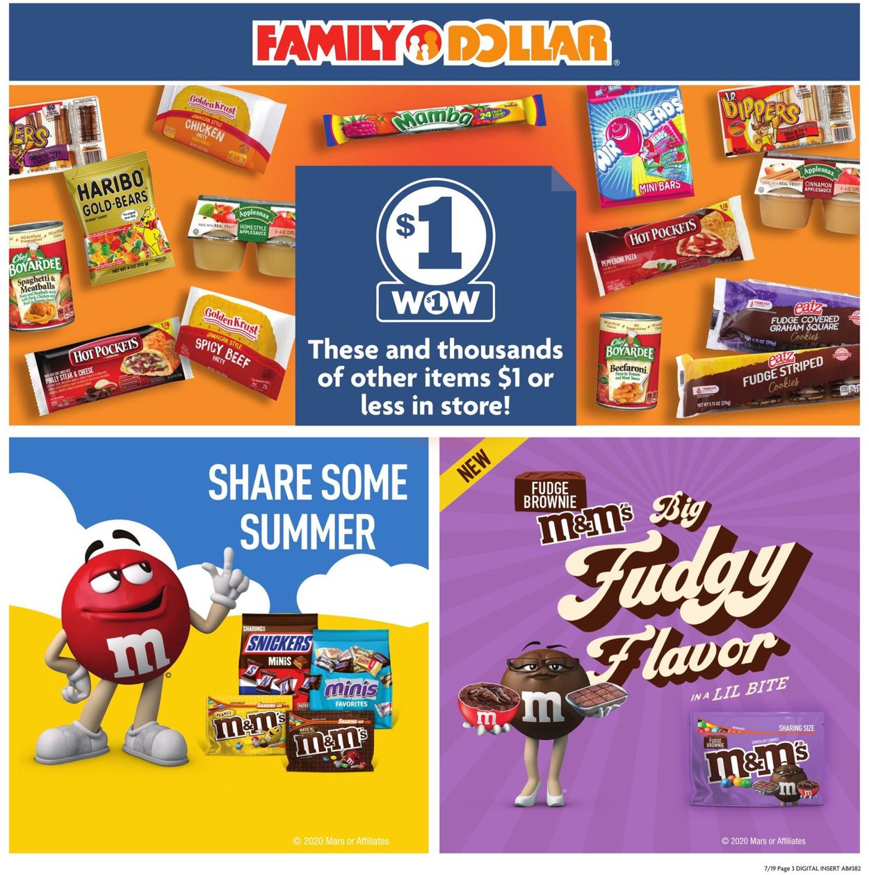 Catalogue Family Dollar from 07/19/2020