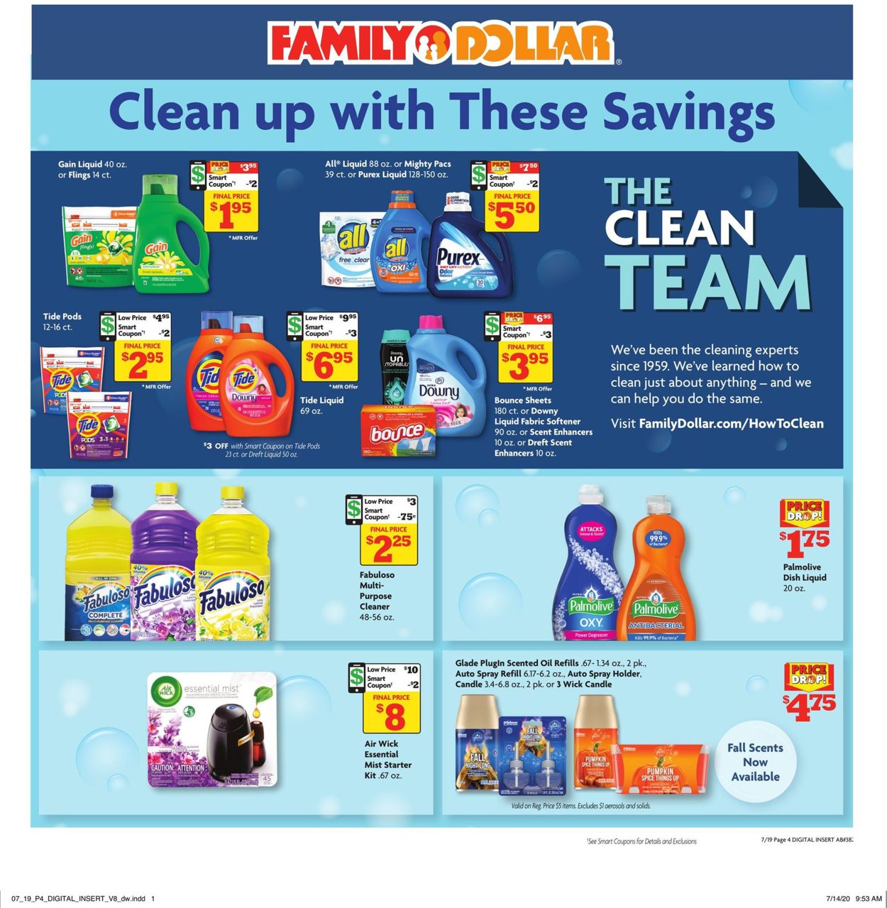 Catalogue Family Dollar from 07/19/2020