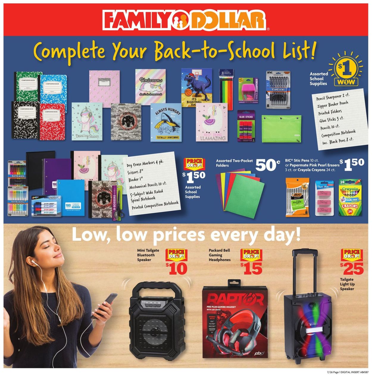 Catalogue Family Dollar from 07/26/2020