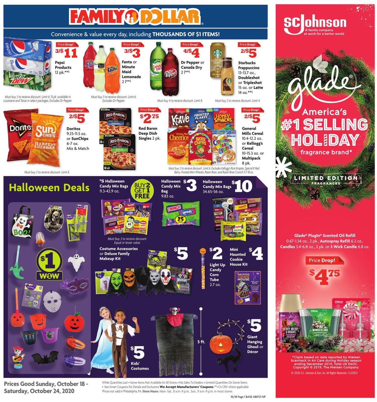 Family Dollar Current weekly ad 10/18 10/24/2020
