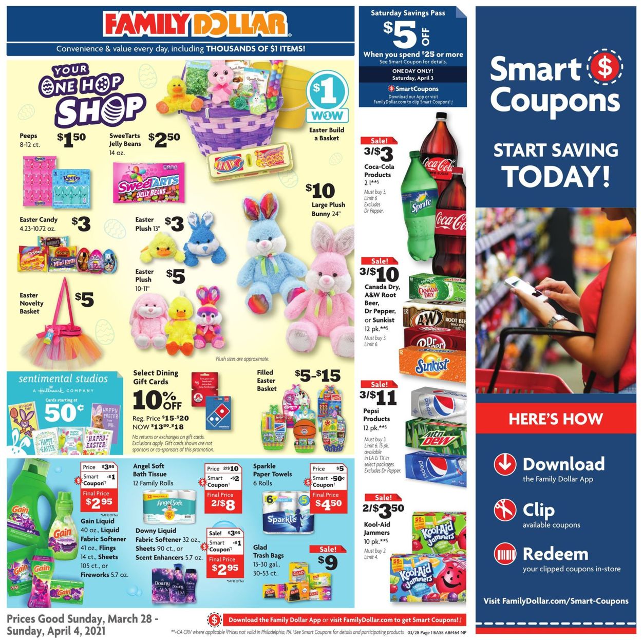 Catalogue Family Dollar Easter 2021 from 03/28/2021