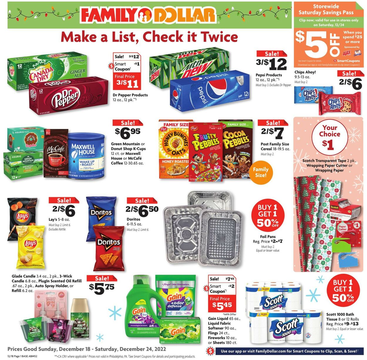 Catalogue Family Dollar from 12/18/2022