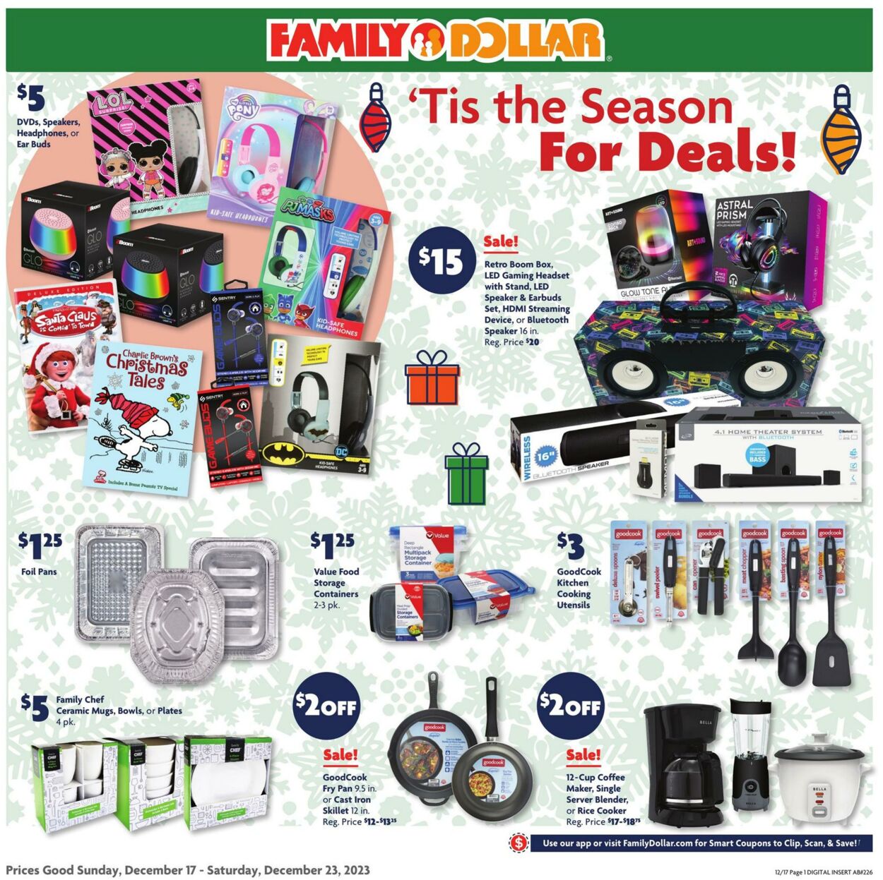 Catalogue Family Dollar from 12/17/2023