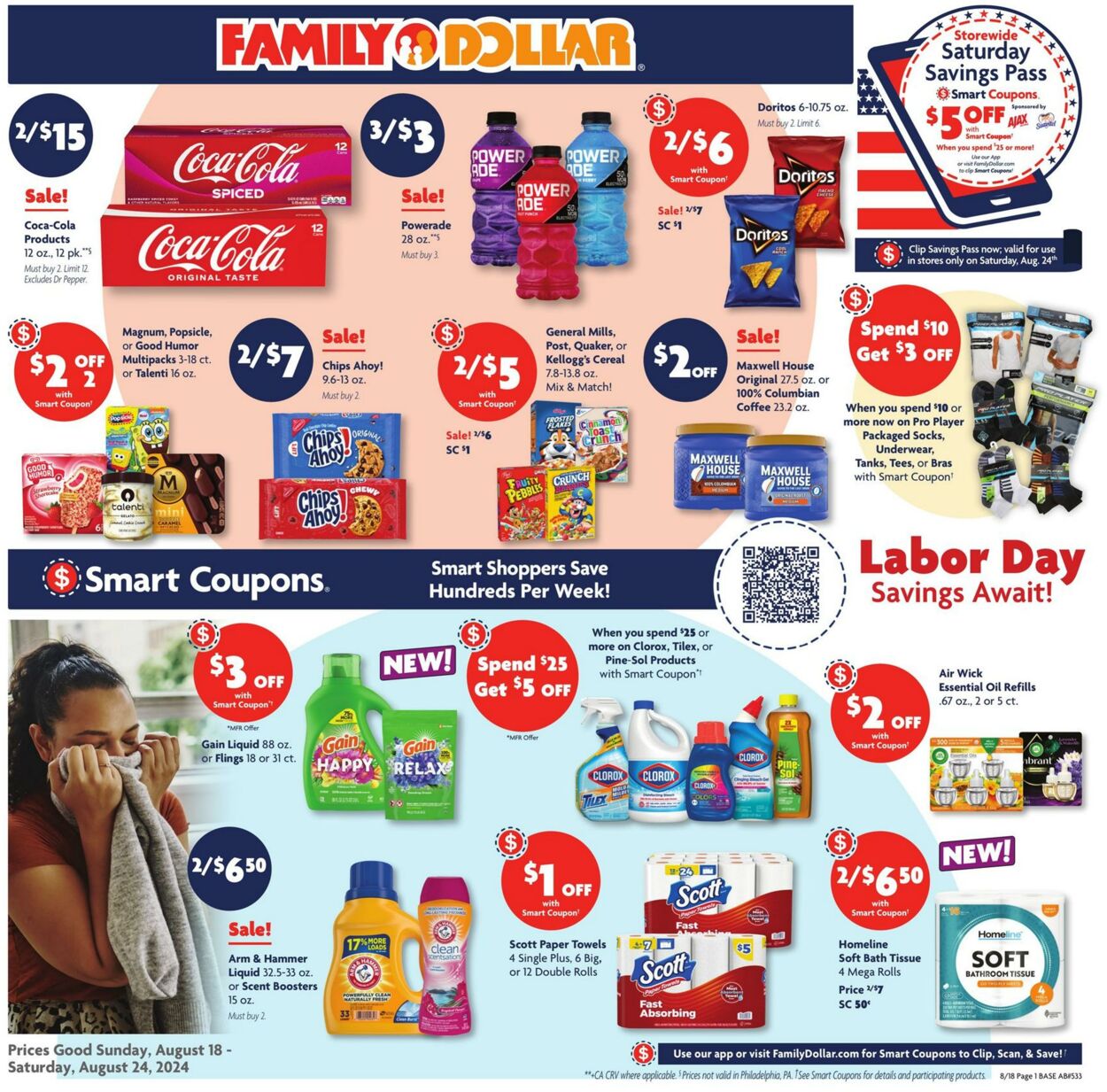 Catalogue Family Dollar from 08/18/2024