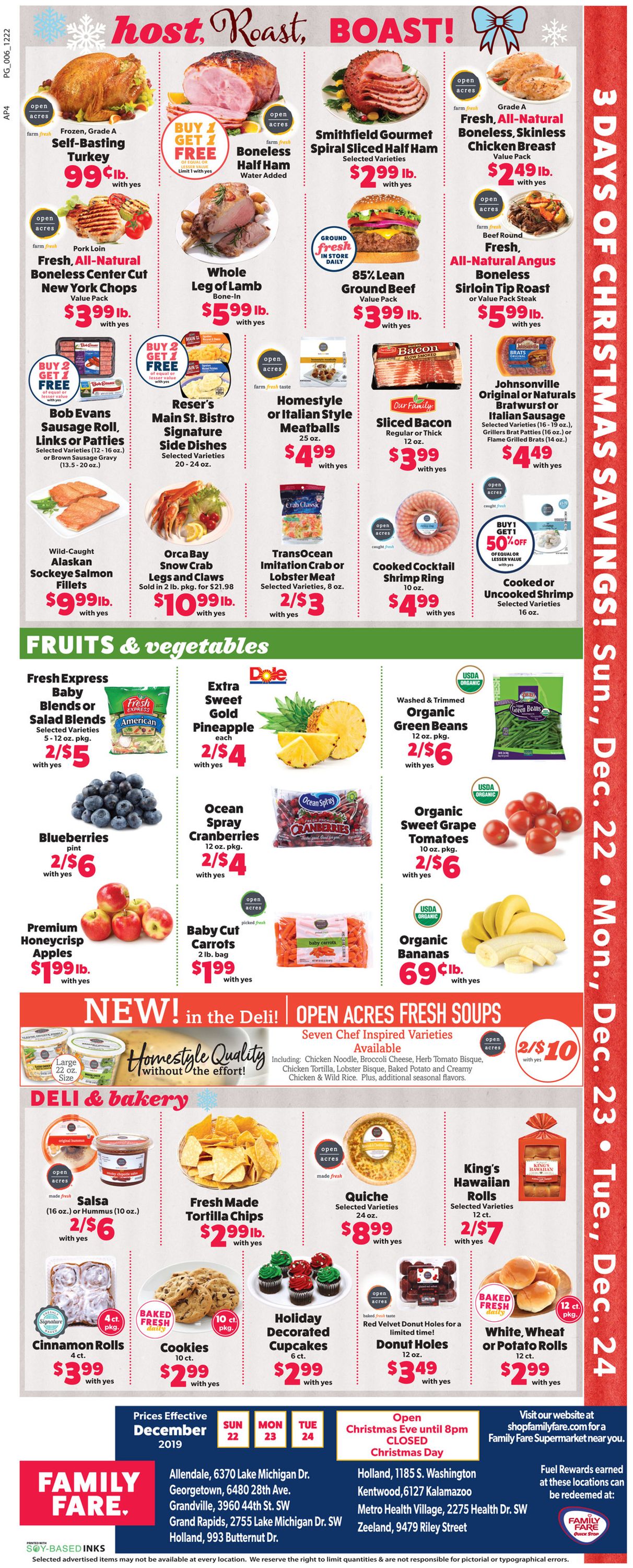 Catalogue Family Fare - Christmas Ad 2019 from 12/22/2019