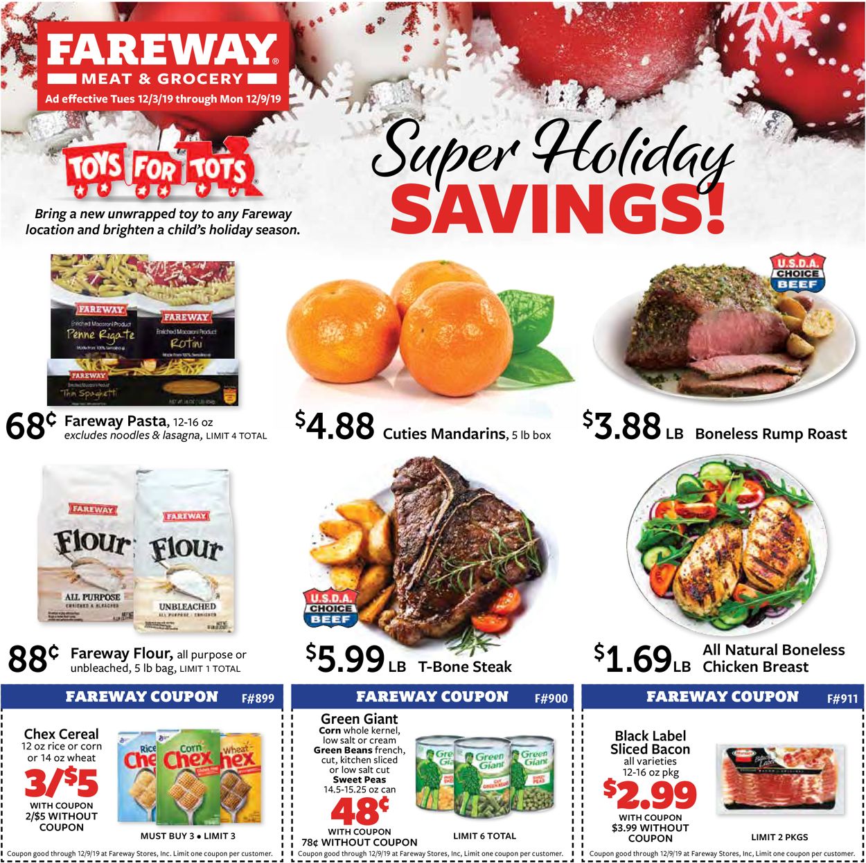 Catalogue Fareway - Holiday Ad 2019 from 12/03/2019