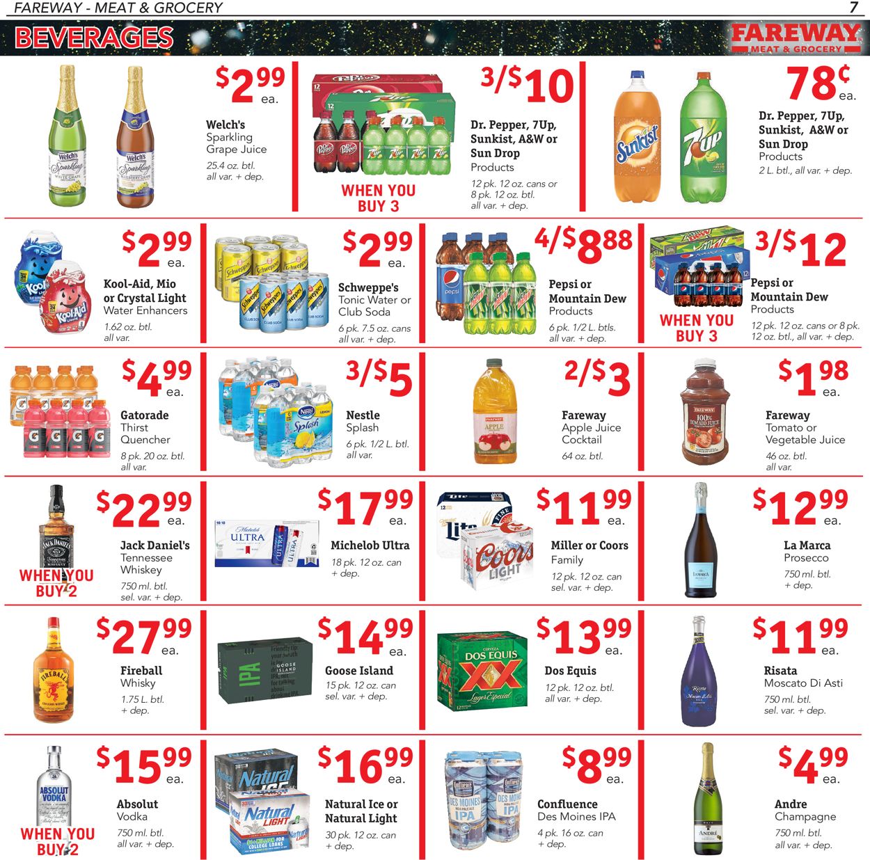 Catalogue Fareway - New Year's Ad 2019/2020 from 12/25/2019