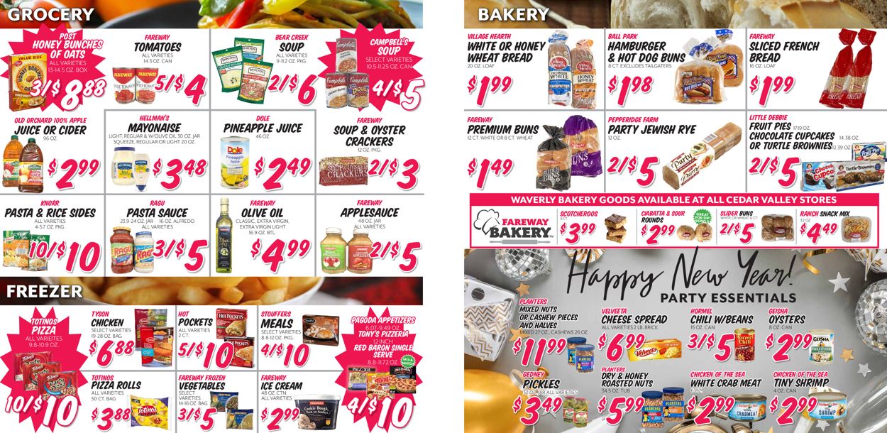 Catalogue Fareway - New Year's Ad 2019/2020 from 12/25/2019